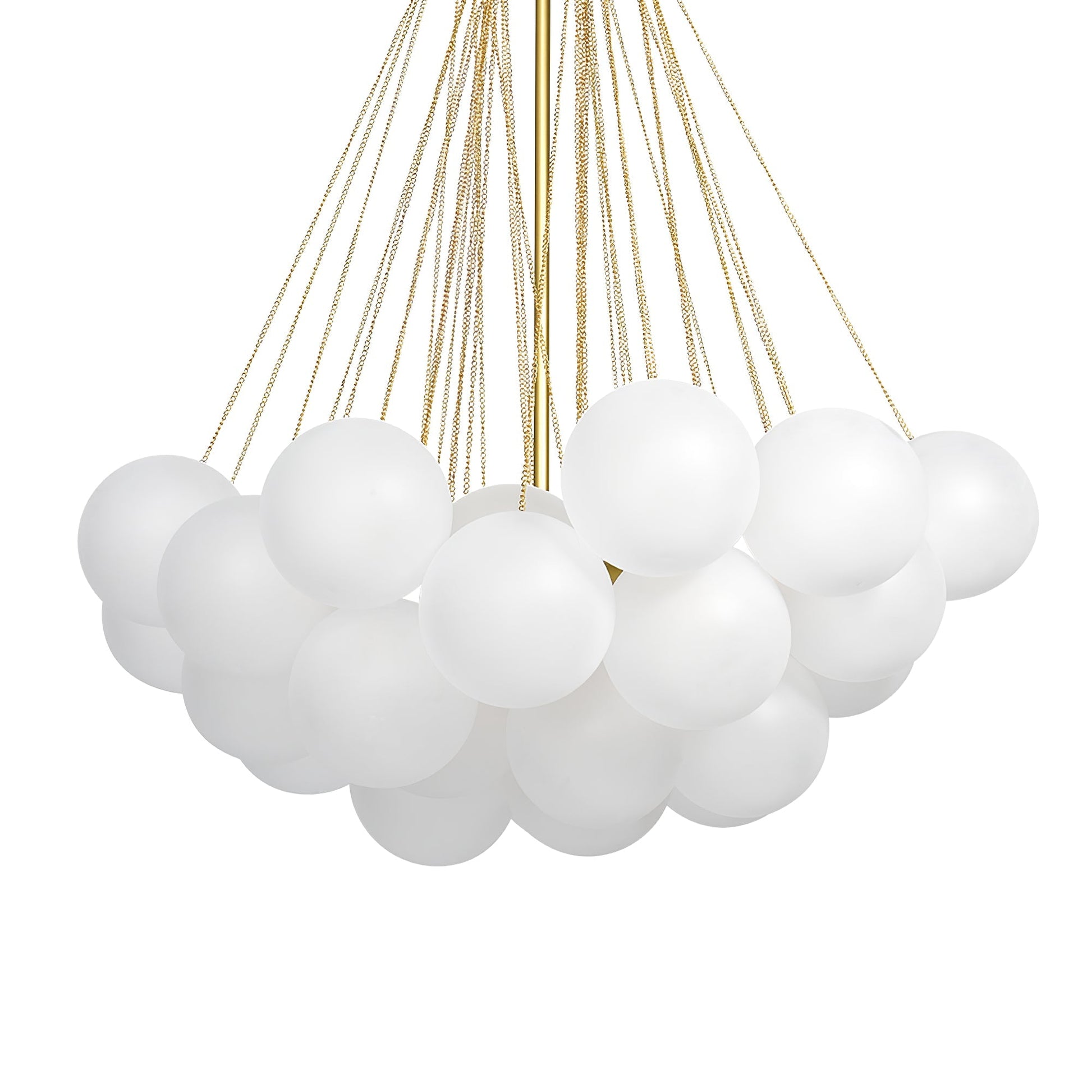 Lustra Chandelier Bubble Frosted Glass-Neutral Decor