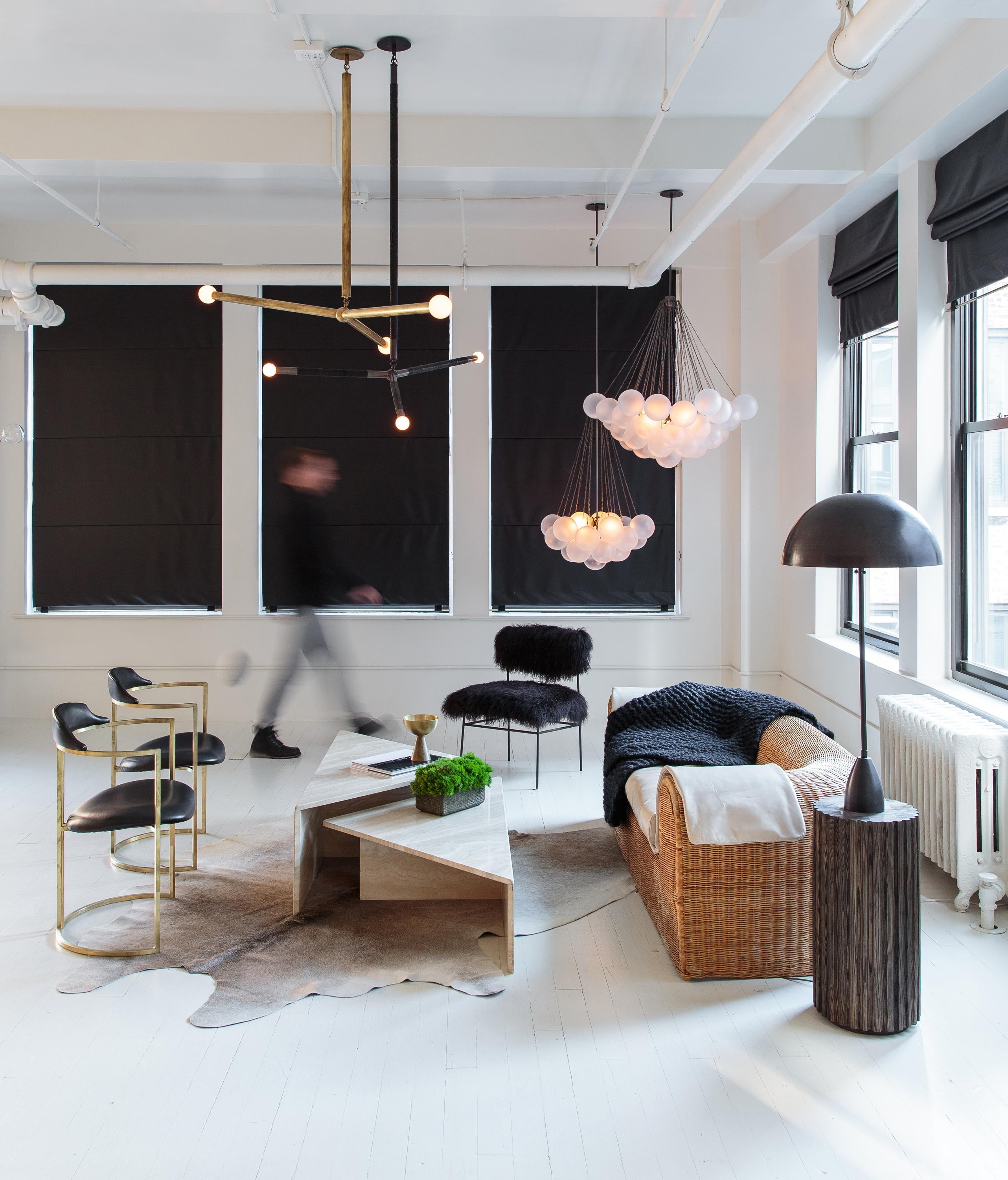Lustra Chandelier Bubble Frosted Glass-Neutral Decor
