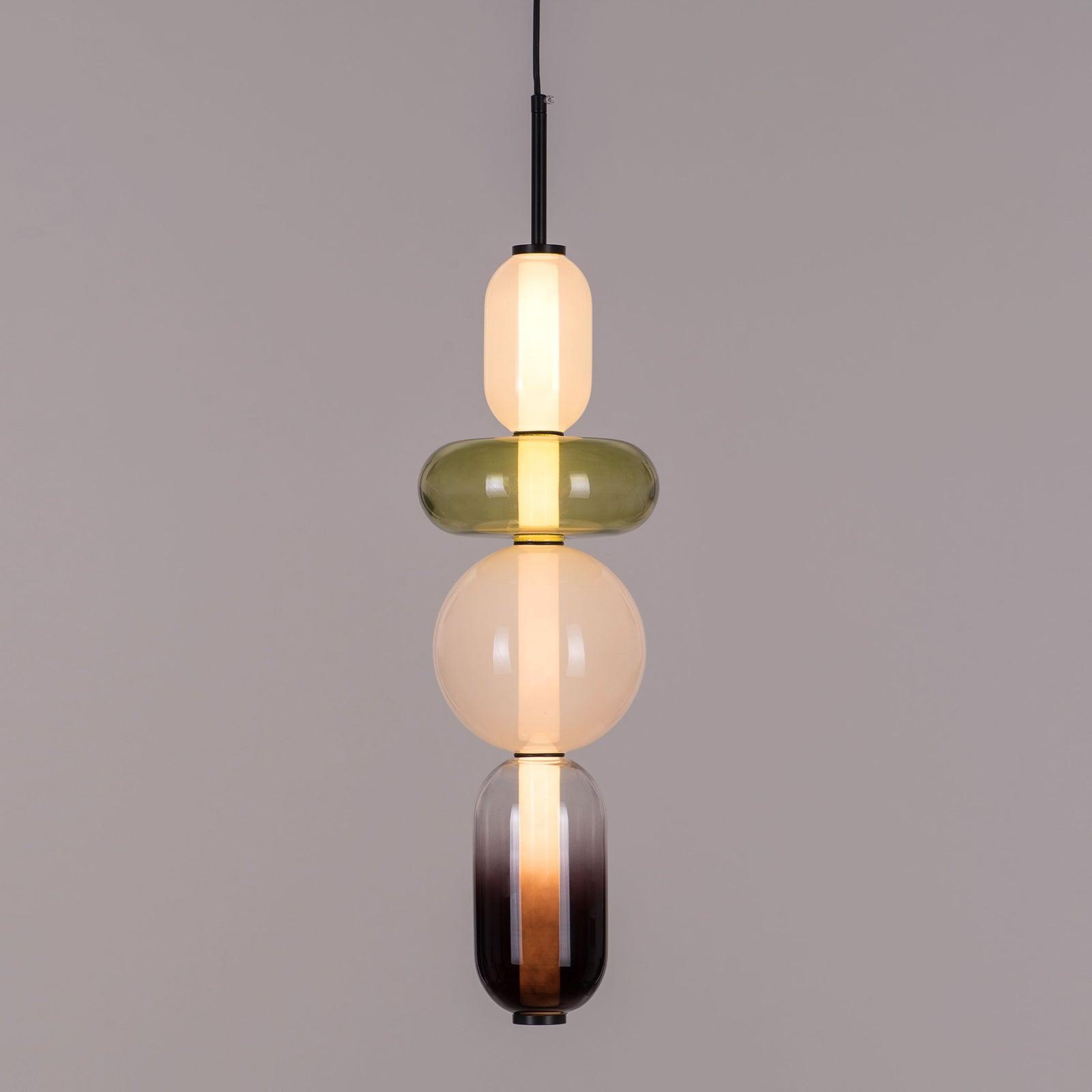 Orba Candied Glass Pendant Light-Neutral Decor