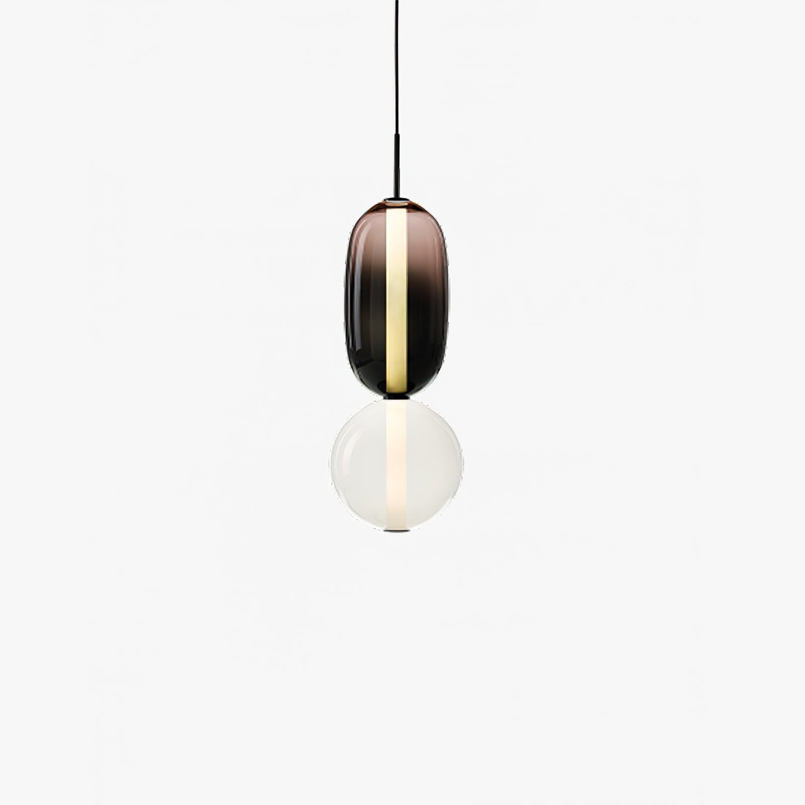 Orba Candied Glass Pendant Light-Neutral Decor