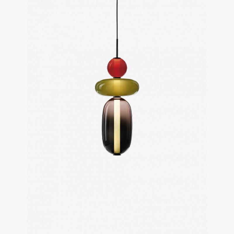 Orba Candied Glass Pendant Light-Neutral Decor