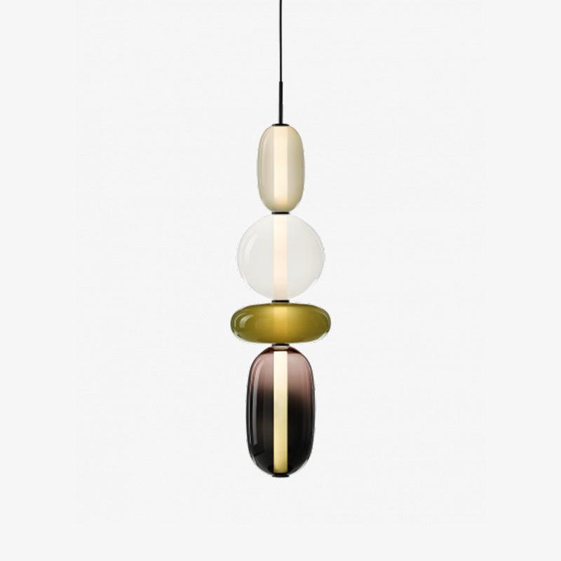 Orba Candied Glass Pendant Light-Neutral Decor