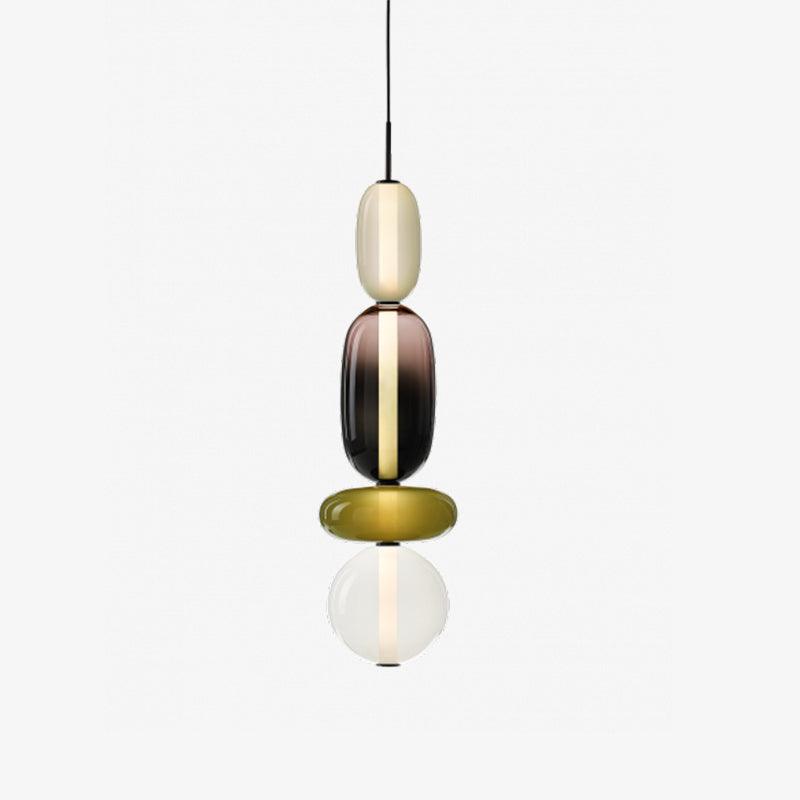 Candied Glass Combo Pendant Light-Neutral Decor
