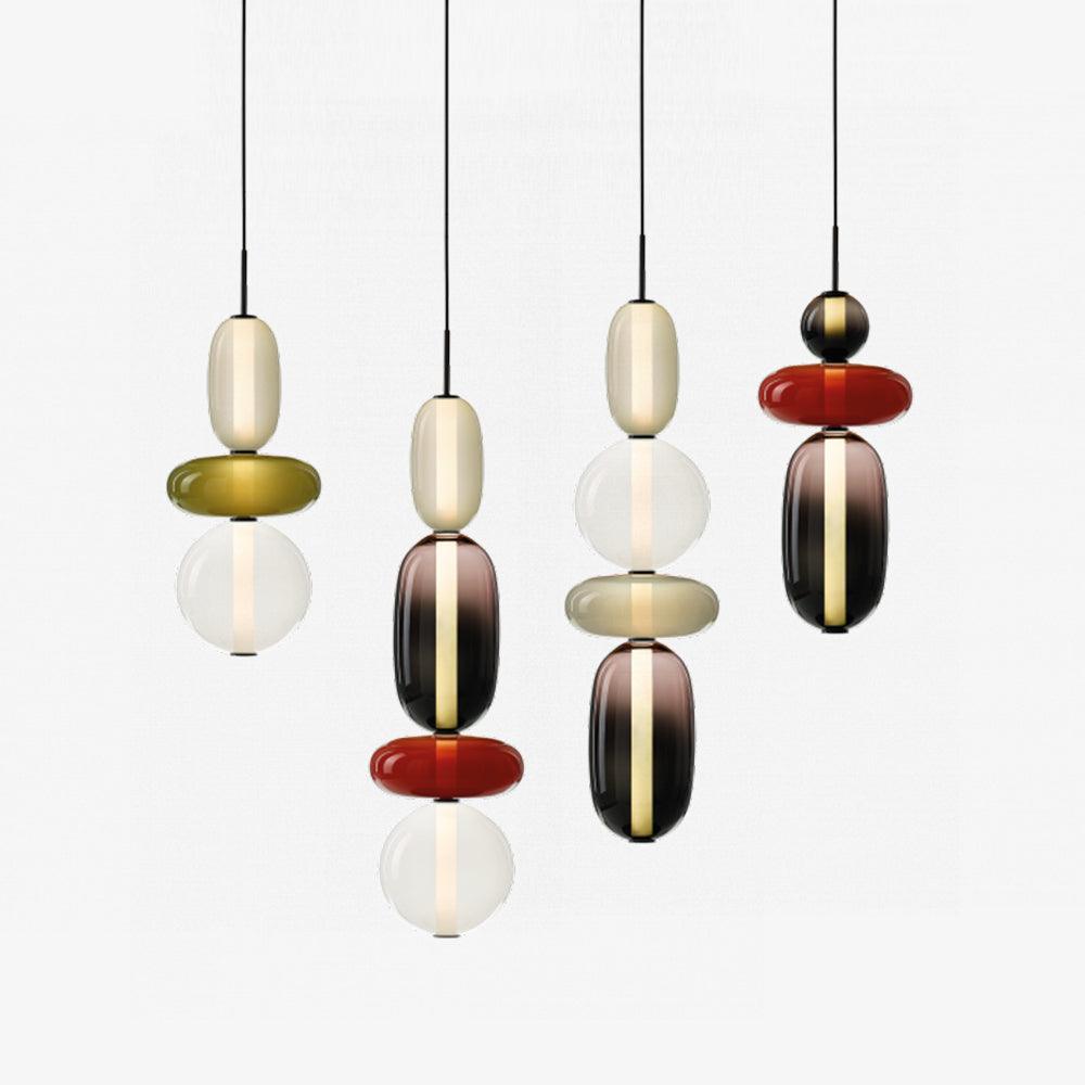 Daelen Glass Acrylic Artistic Pendant Light-Neutral Decor