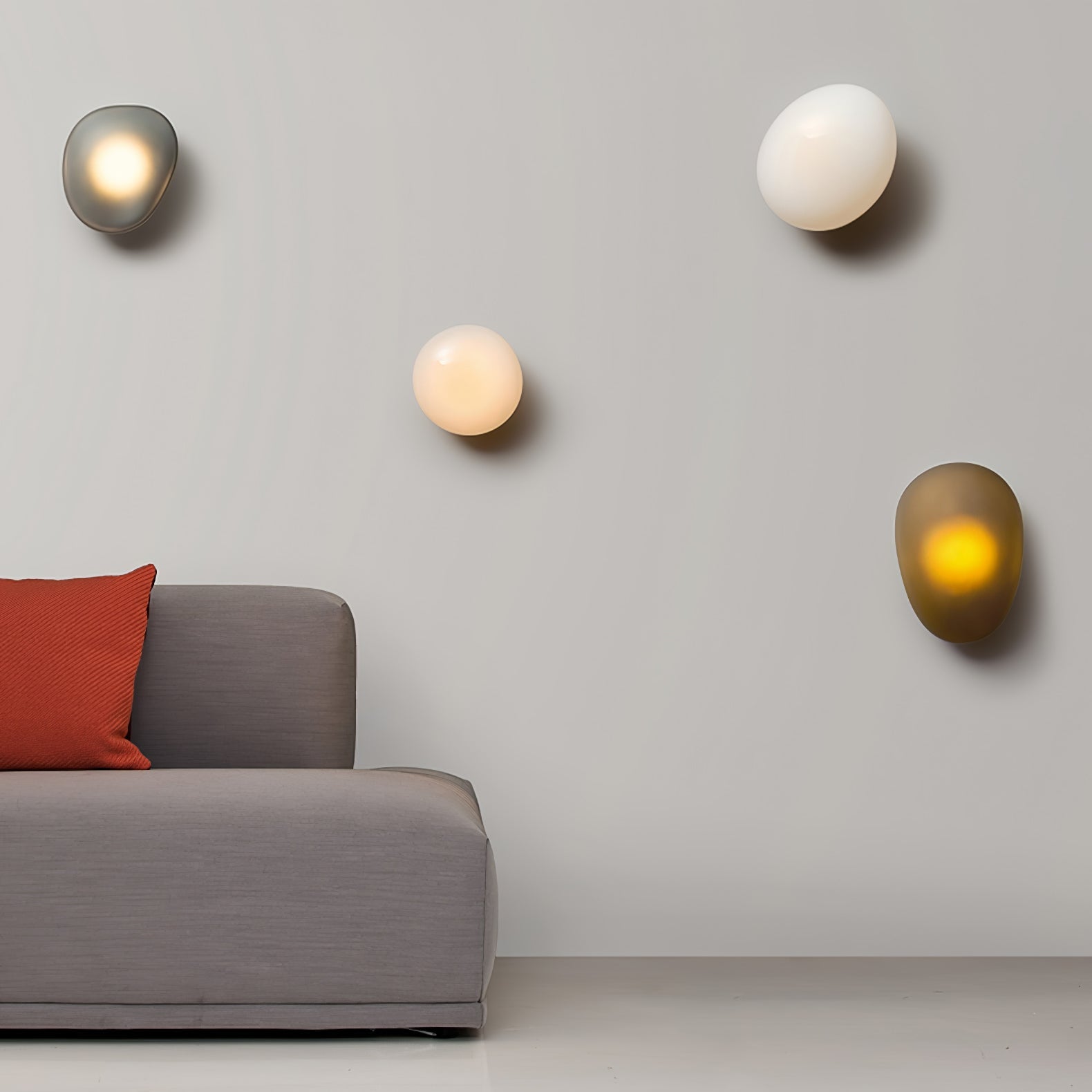 Lustra Wall Lamp Bubble Glass-Neutral Decor