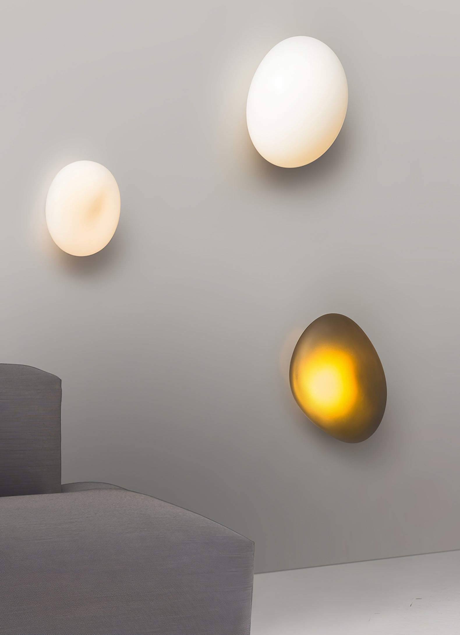 Lustra Wall Lamp Bubble Glass-Neutral Decor