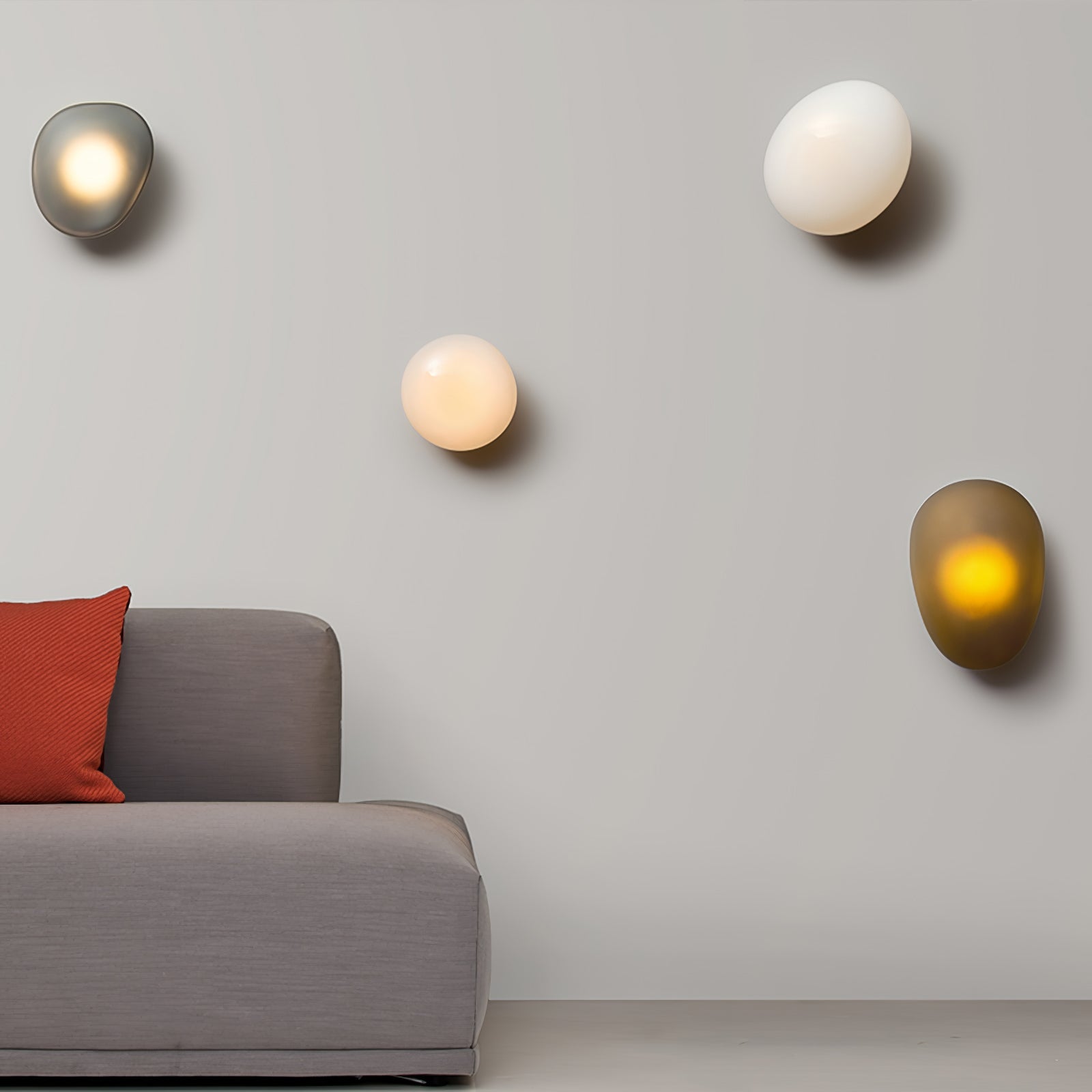 Lustra Wall Lamp Bubble Glass-Neutral Decor