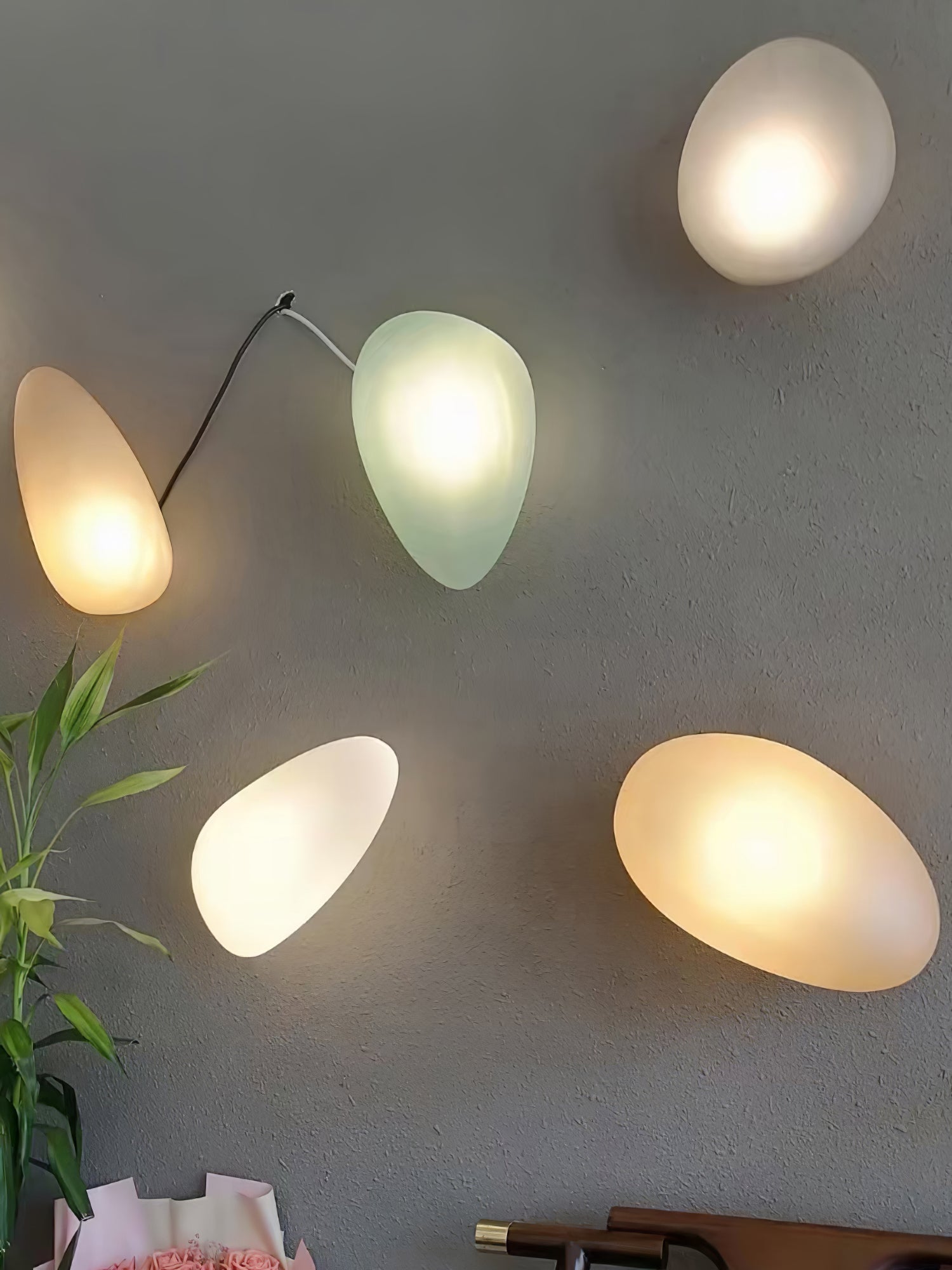 Lustra Wall Lamp Bubble Glass-Neutral Decor