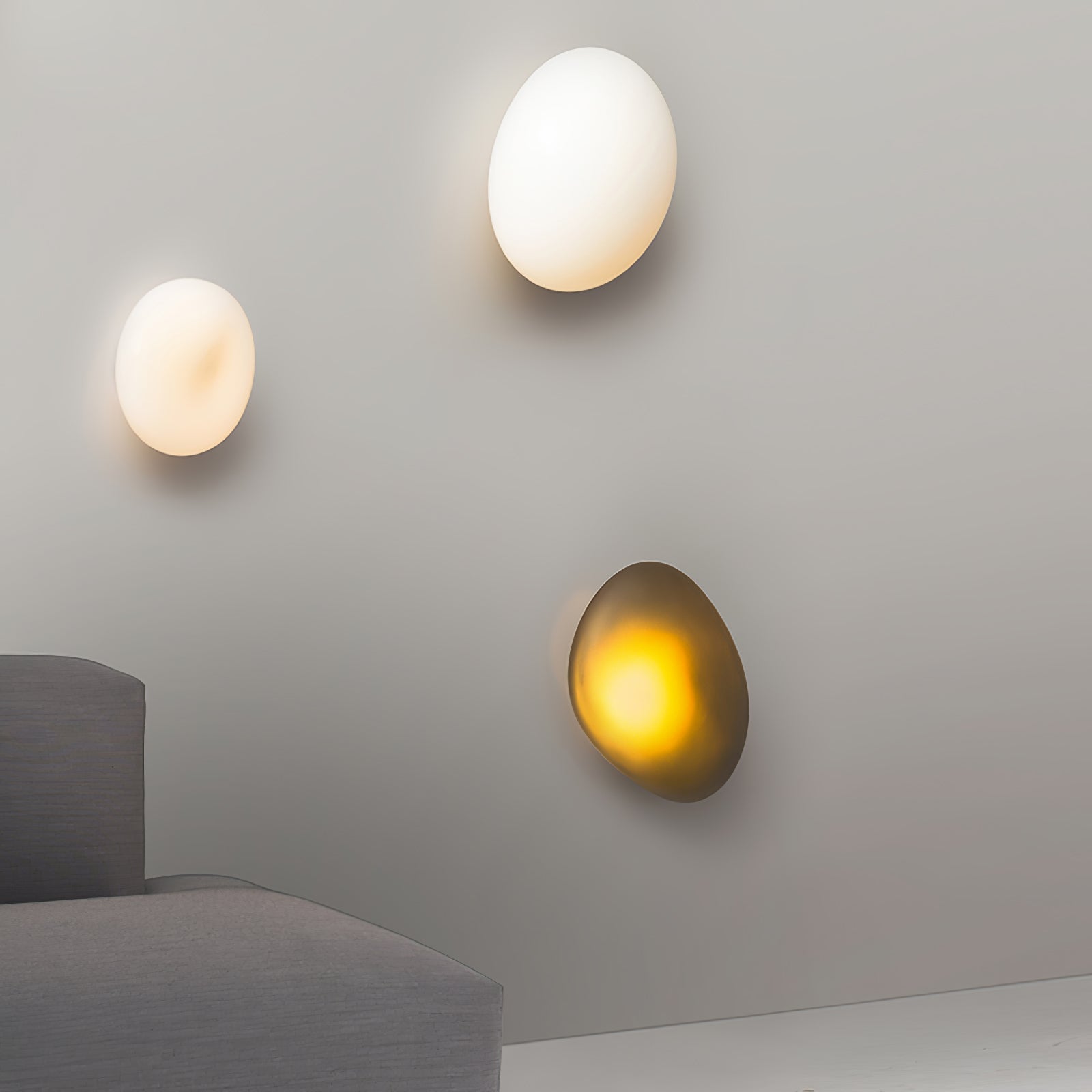 Lustra Wall Lamp Bubble Glass-Neutral Decor