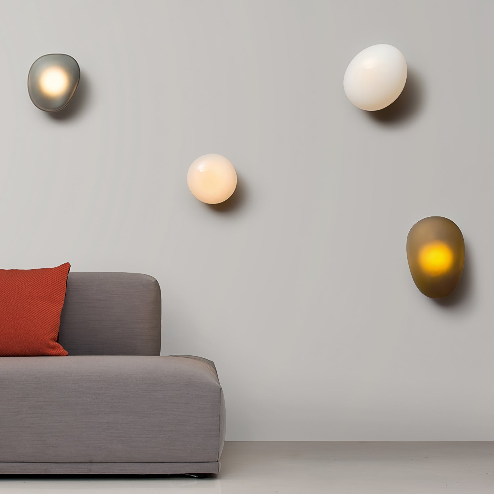 Lustra Wall Lamp Bubble Glass-Neutral Decor