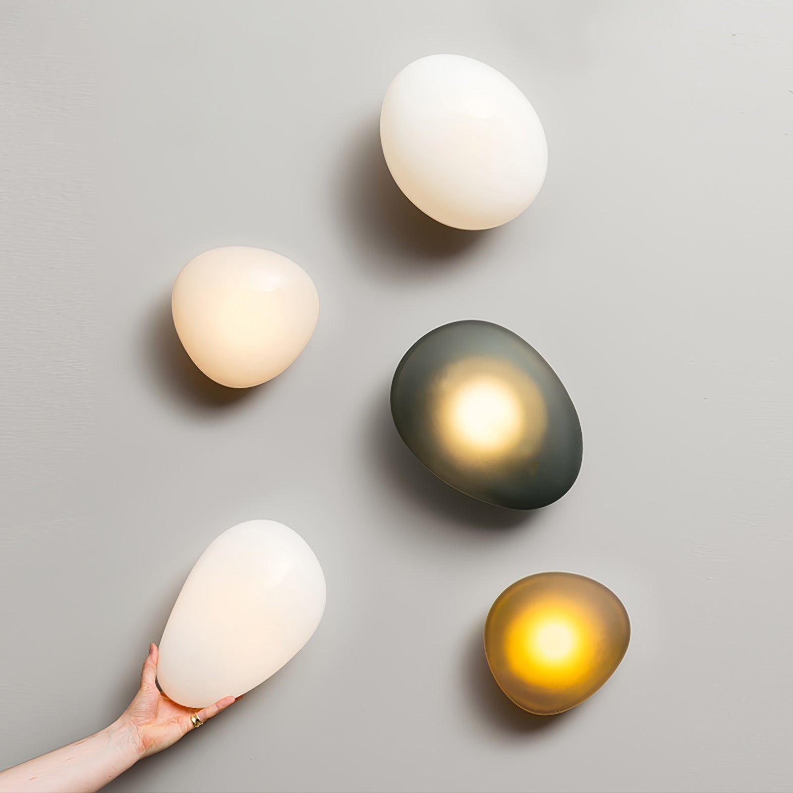 Lustra Wall Lamp Bubble Glass-Neutral Decor