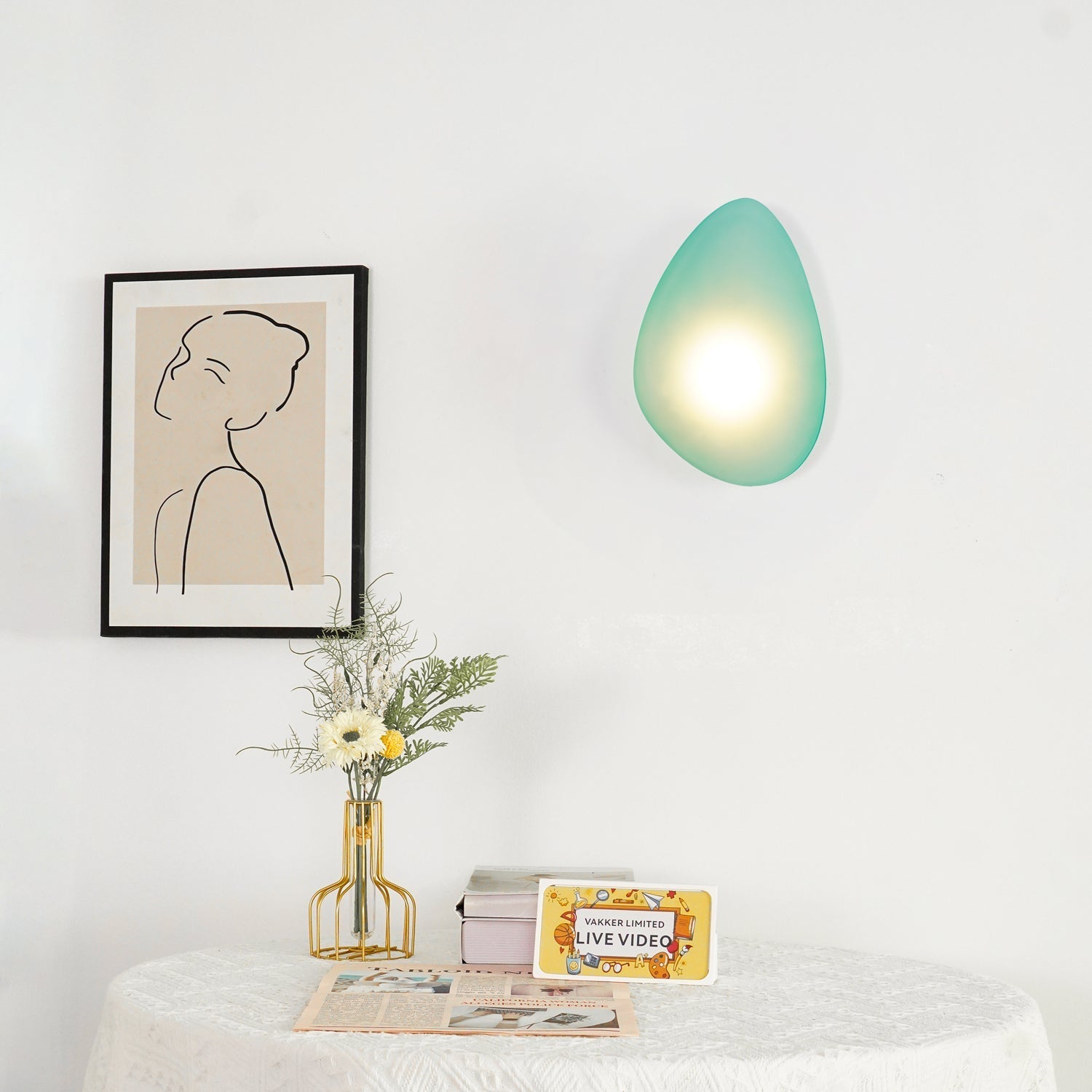 Lustra Wall Lamp Bubble Glass-Neutral Decor