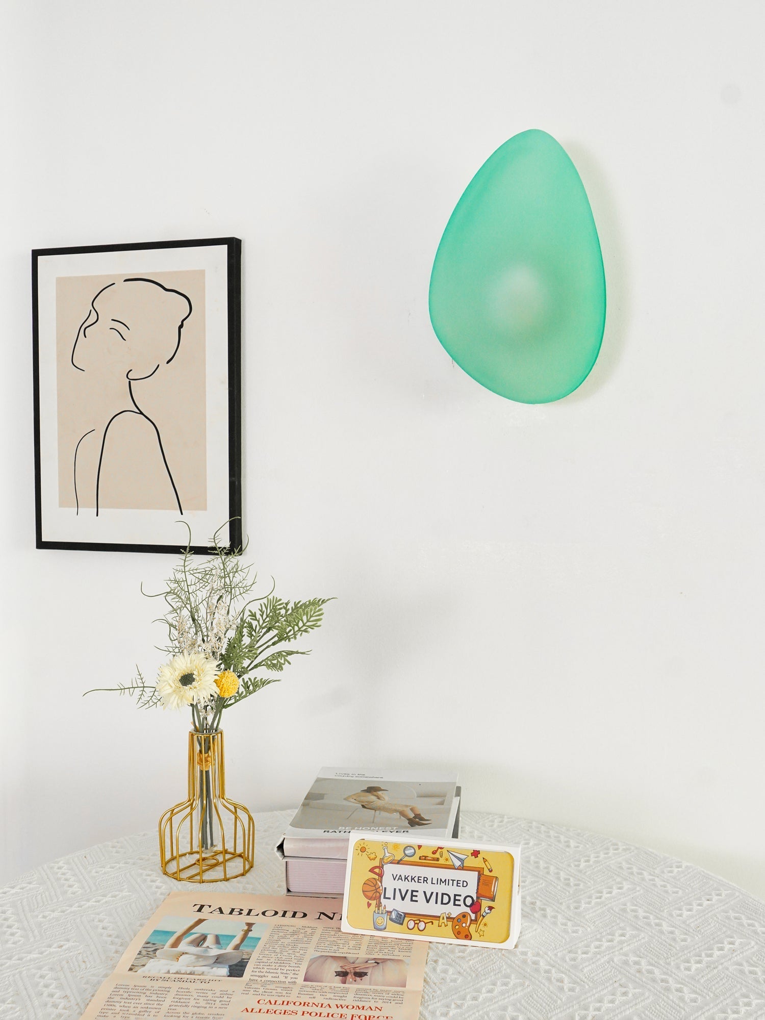 Lustra Wall Lamp Bubble Glass-Neutral Decor