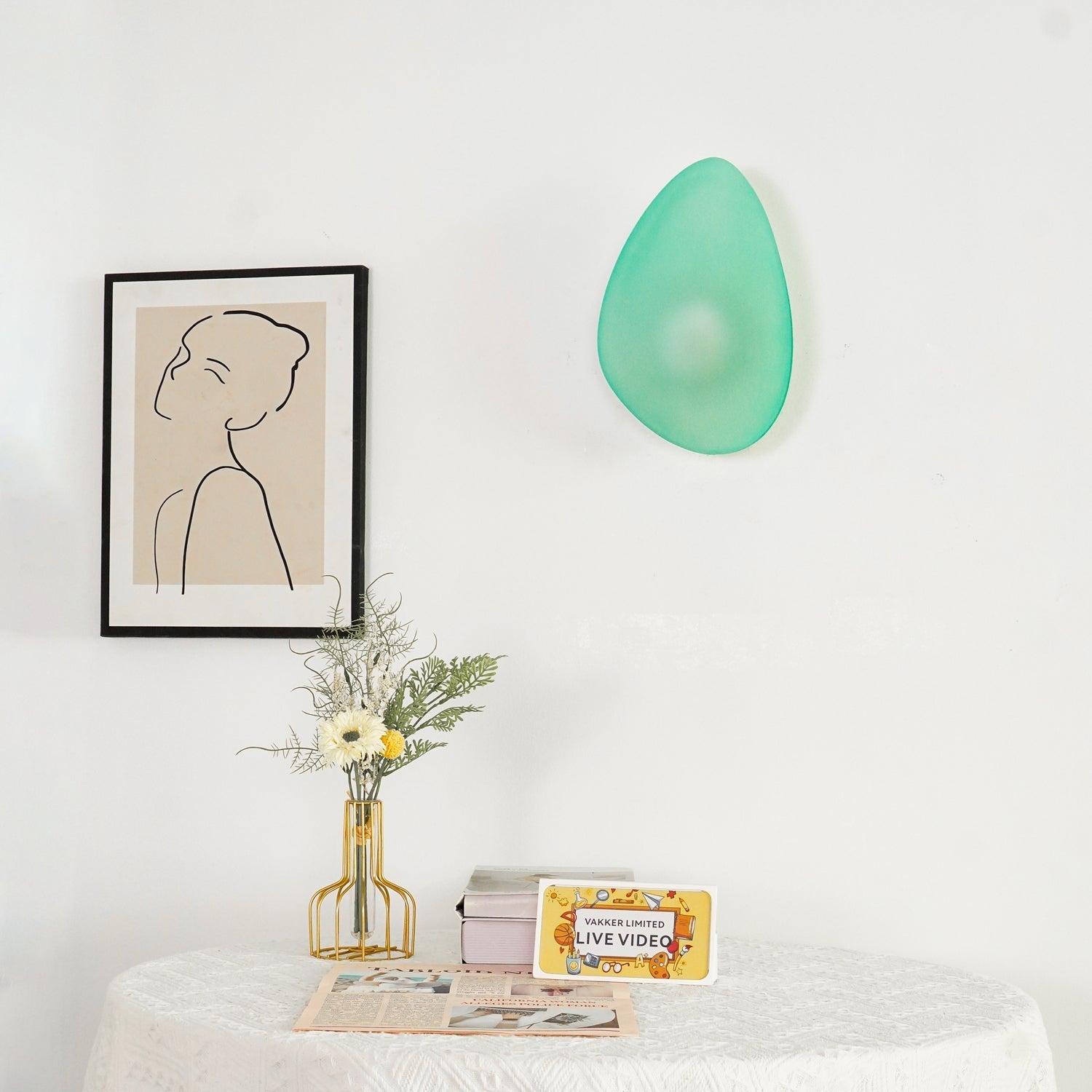 Lustra Wall Lamp Bubble Glass-Neutral Decor