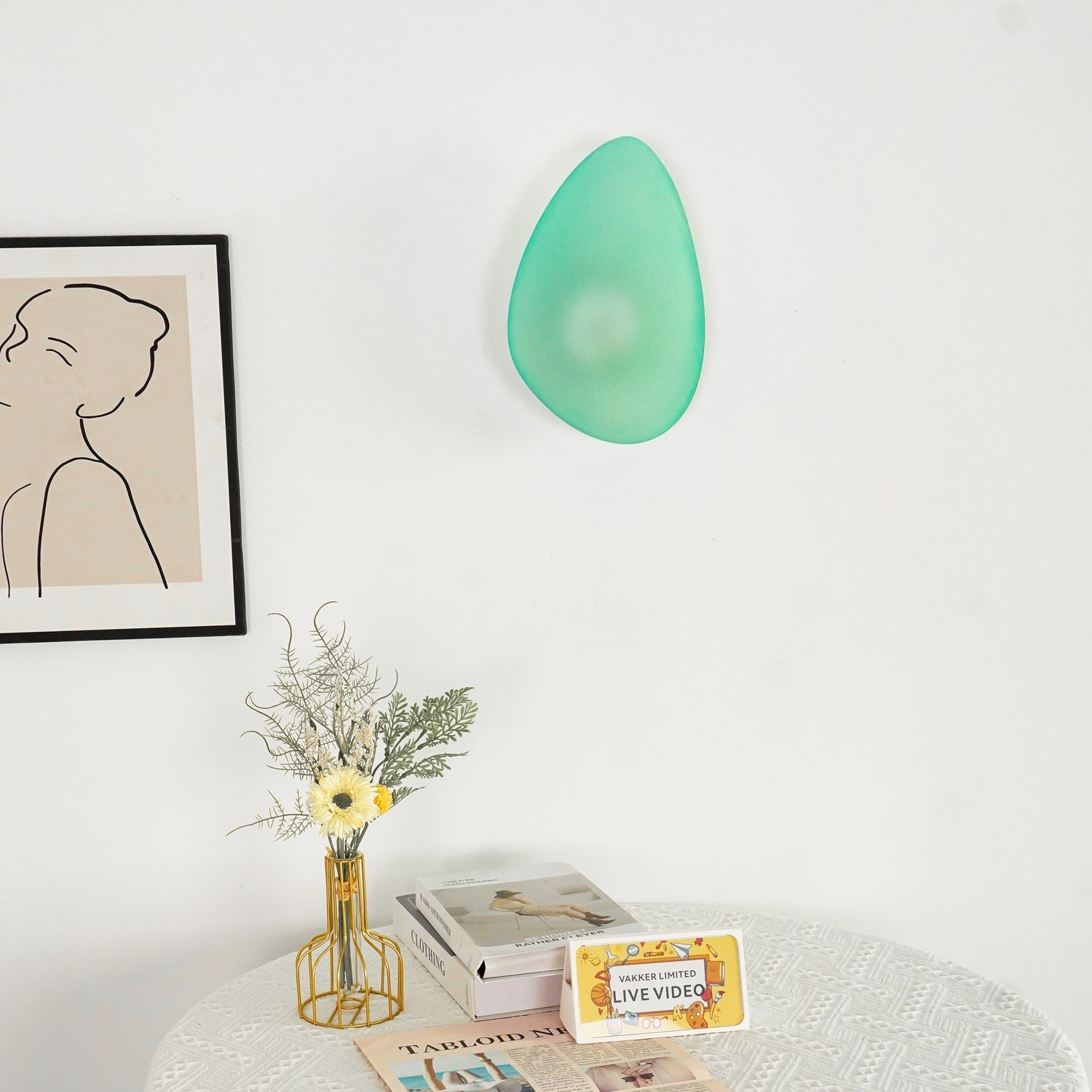 Lustra Wall Lamp Bubble Glass-Neutral Decor