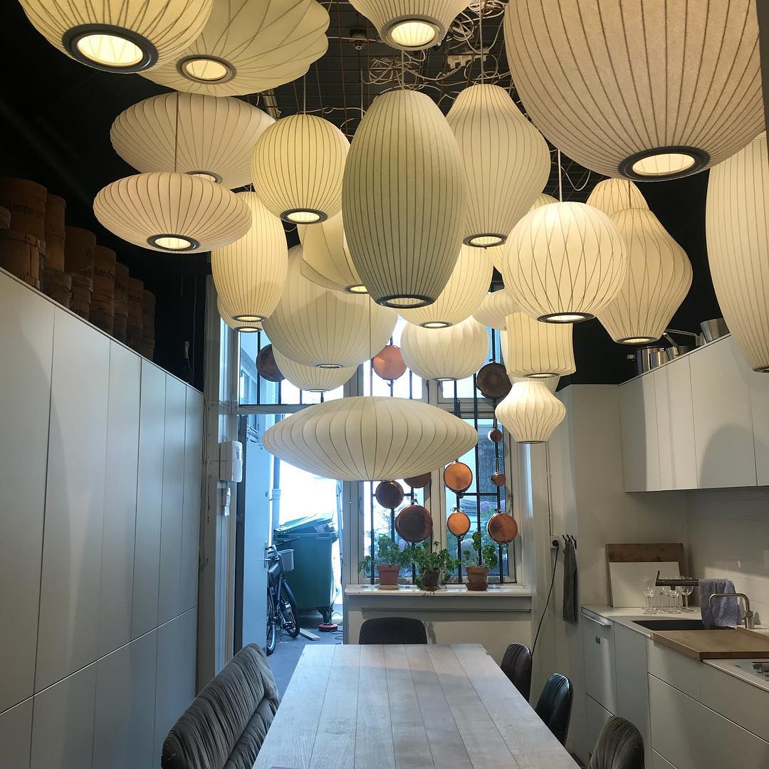 Nebula Bubble Mulberry Silk Pendant Lamp-Neutral Decor