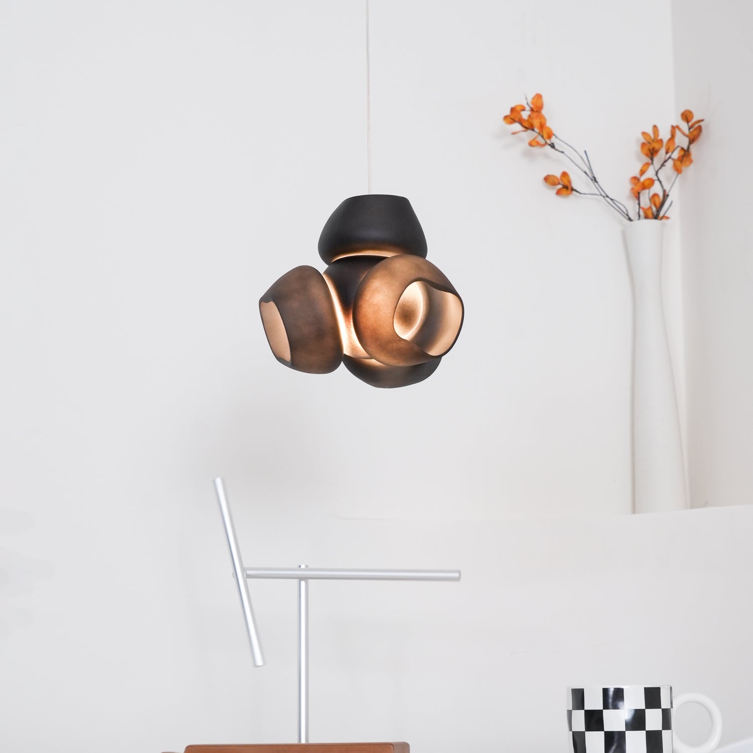 Ursa Bubbles Cluster Glass Pendant Light-Neutral Decor