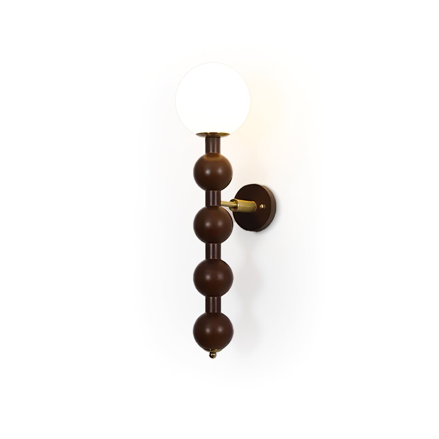 Olaeia Modern Minimalist Bubbly Wooden Glass Wall Lamp-Neutral Decor