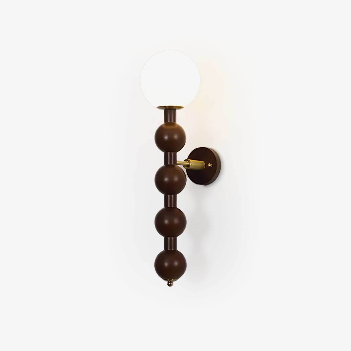 Olaeia Modern Minimalist Bubbly Wooden Glass Wall Lamp-Neutral Decor