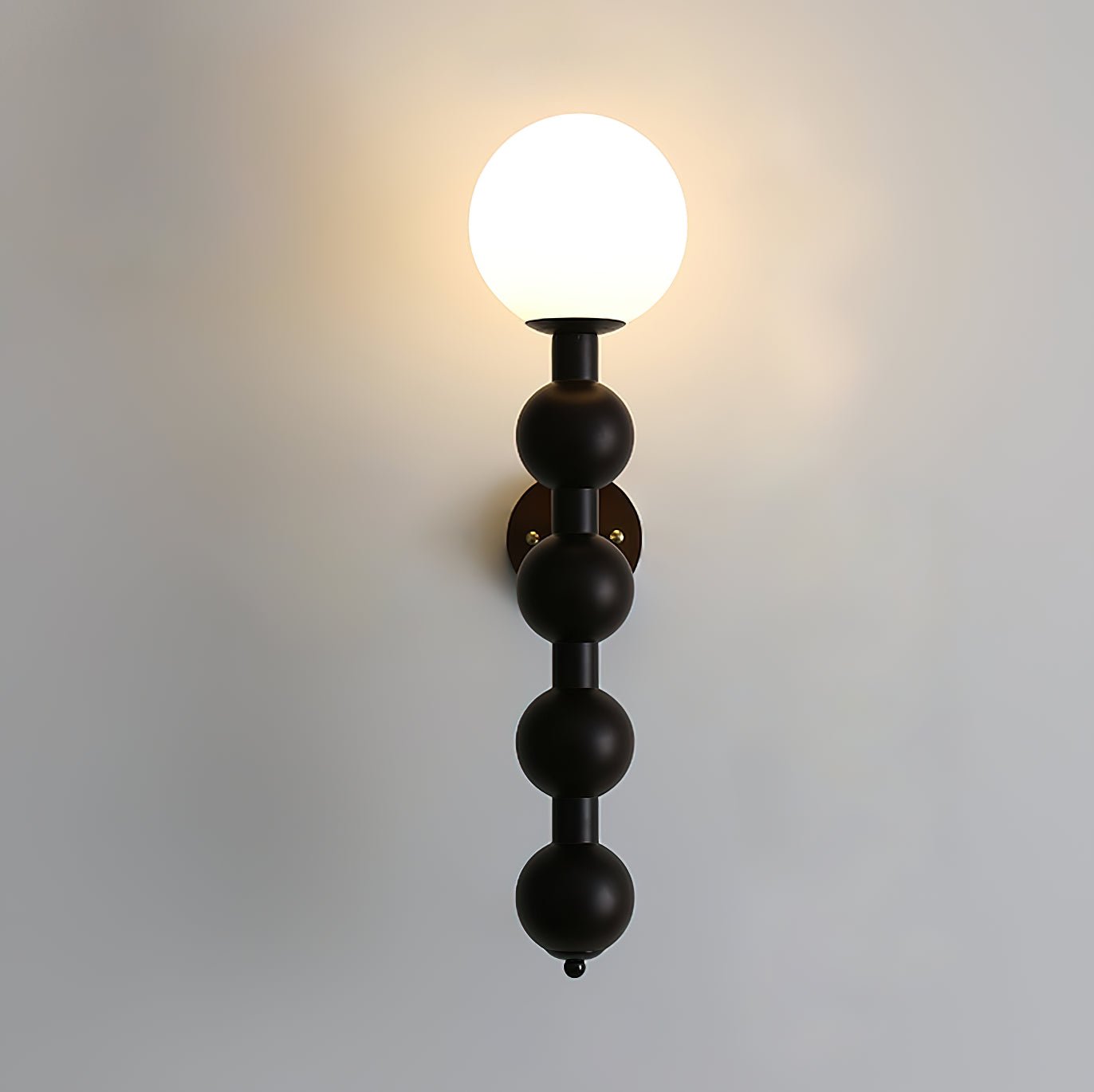 Olaeia Modern Minimalist Bubbly Wooden Glass Wall Lamp-Neutral Decor