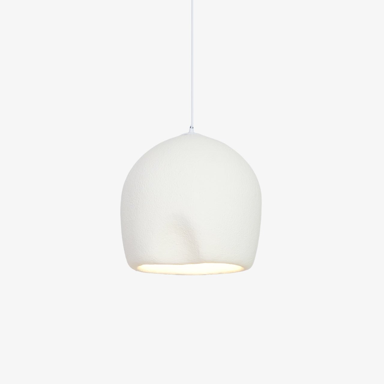 Nuo Pendant Lamp Plaster Rounded Dome Wabi Sabi-Neutral Decor