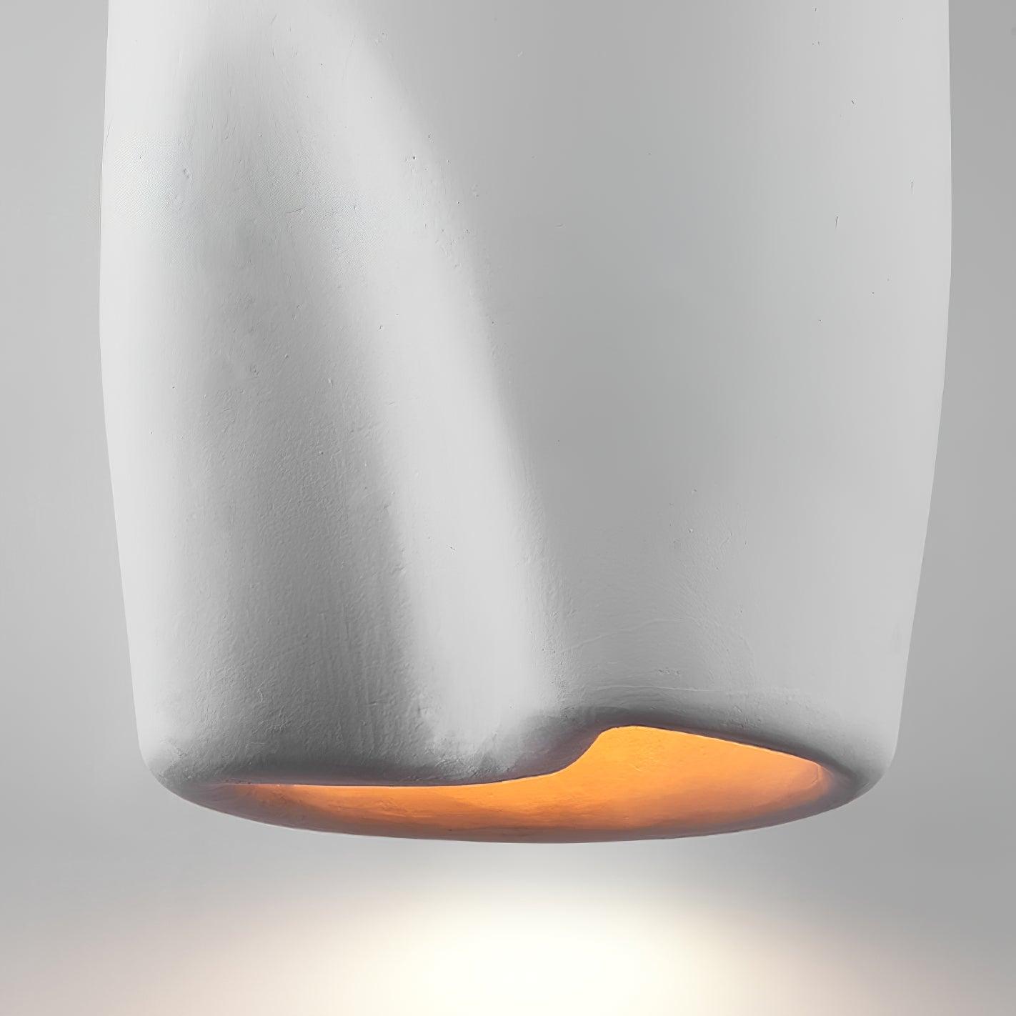 Nuo Pendant Lamp Plaster Rounded Dome Wabi Sabi-Neutral Decor
