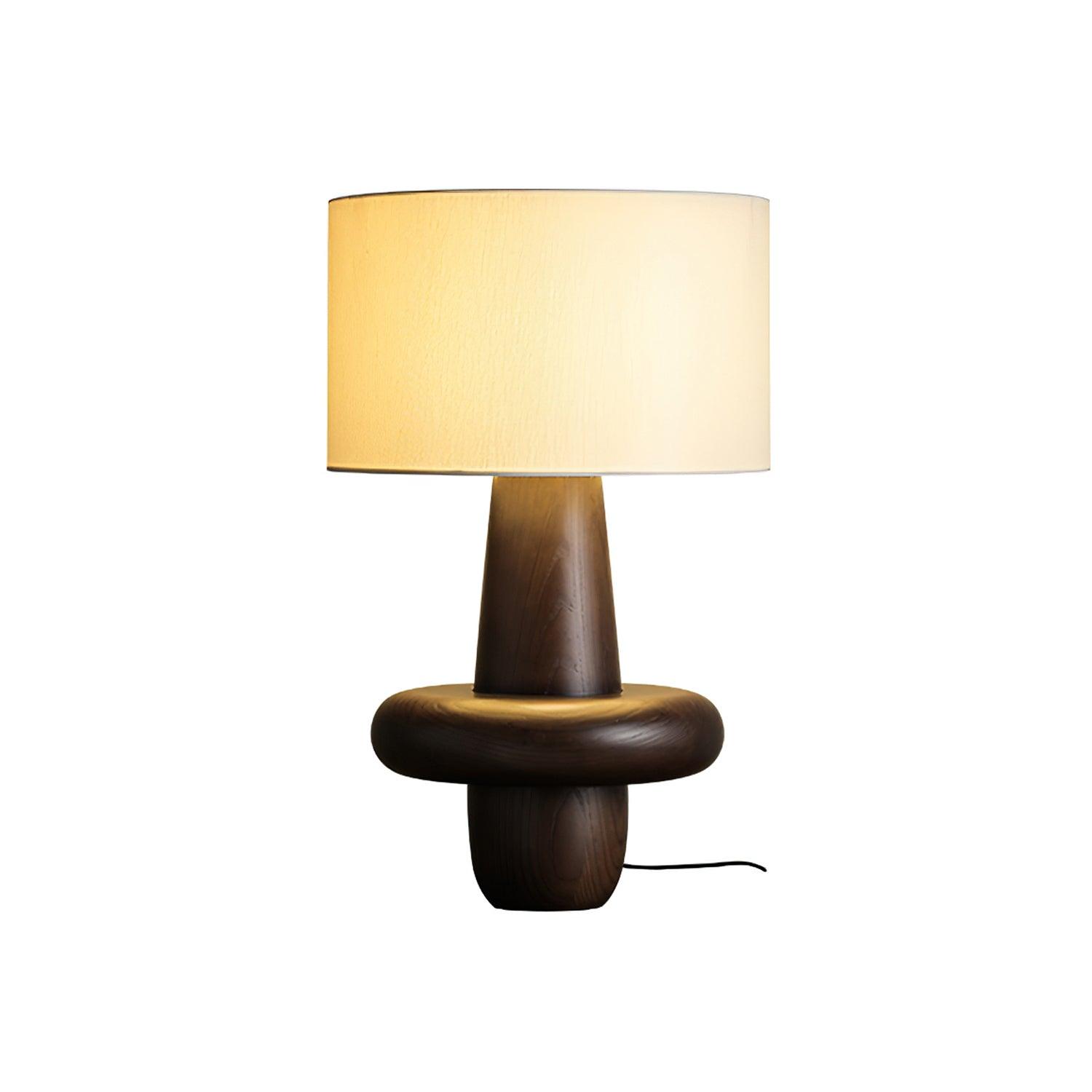 Ring Minimalist Wood Table Lamp-Neutral Decor