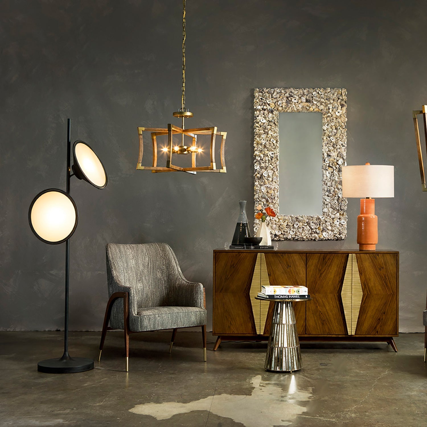 Eave Acrylic Artistic Floor Lamp-Neutral Decor