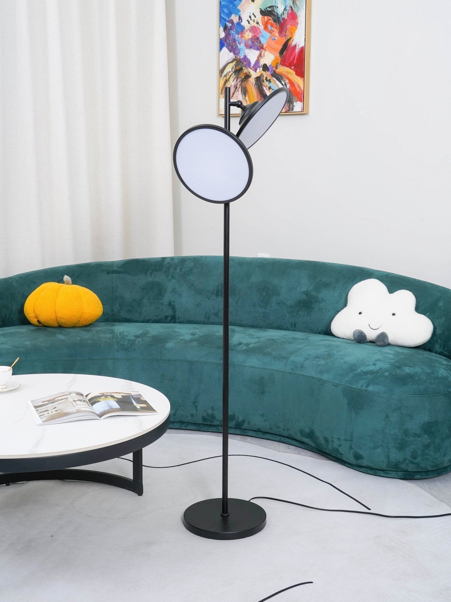 Eave Acrylic Artistic Floor Lamp-Neutral Decor