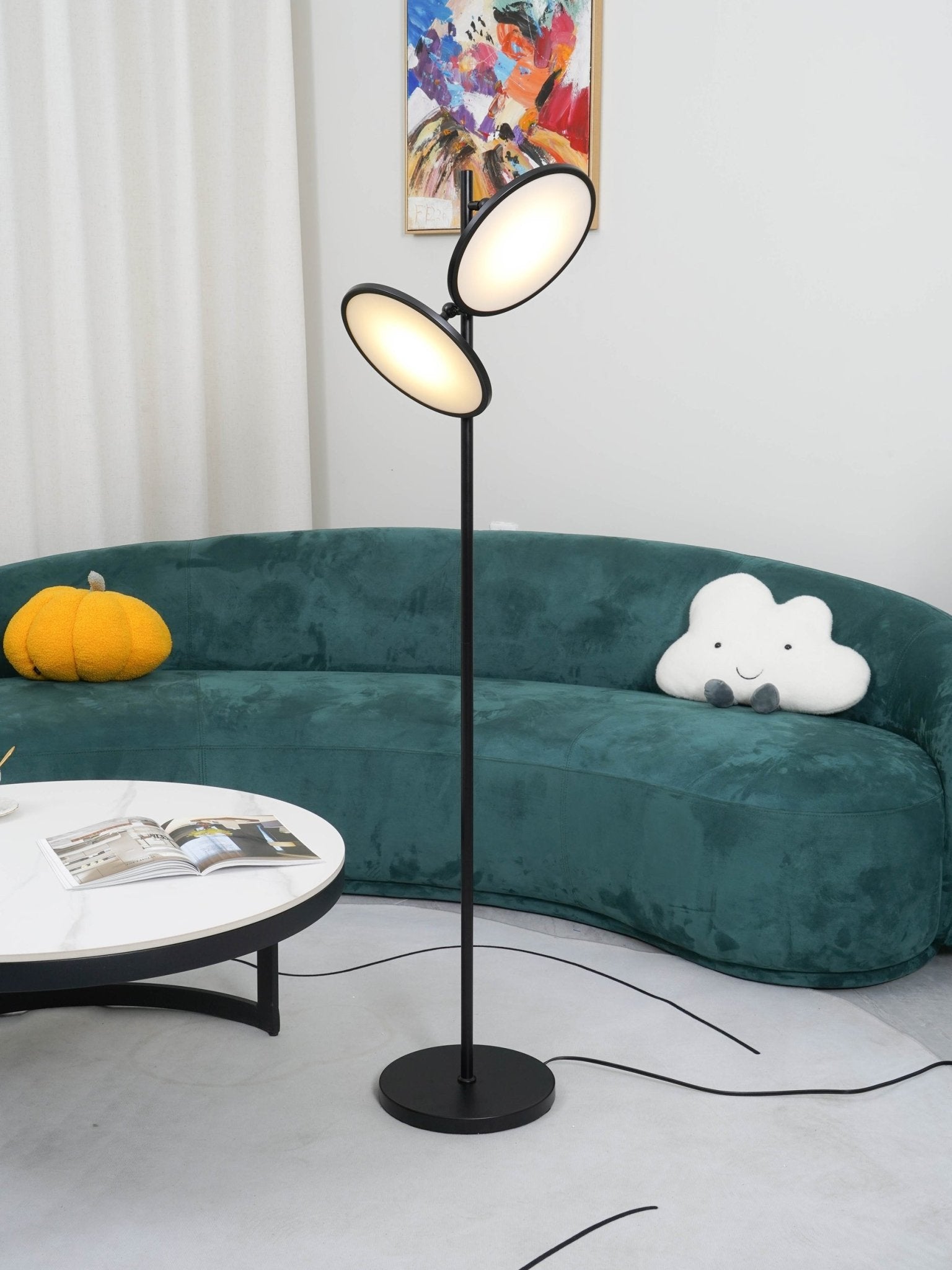 Eave Acrylic Artistic Floor Lamp-Neutral Decor