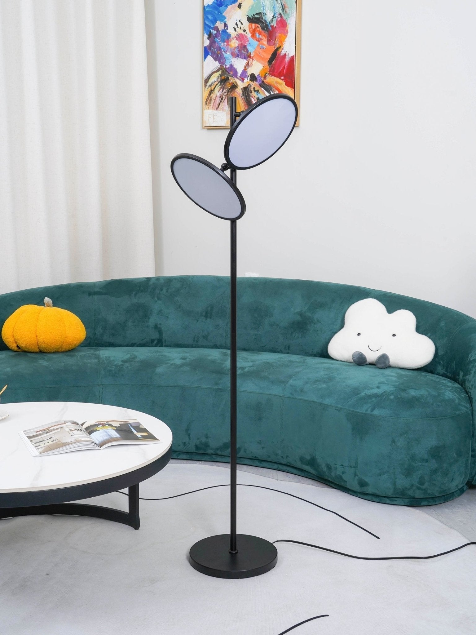Eave Acrylic Artistic Floor Lamp-Neutral Decor
