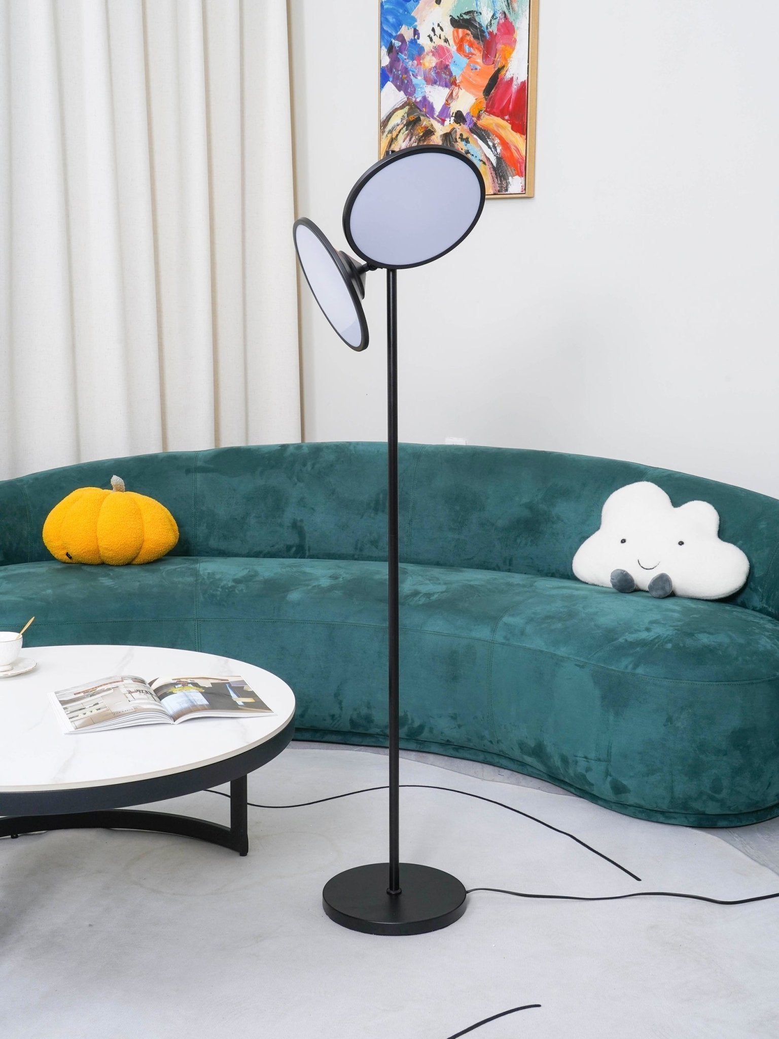 Eave Acrylic Artistic Floor Lamp-Neutral Decor