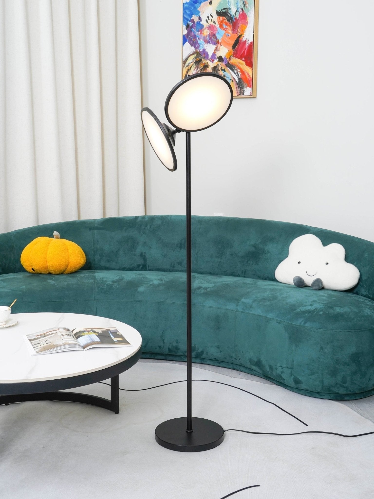 Eave Acrylic Artistic Floor Lamp-Neutral Decor