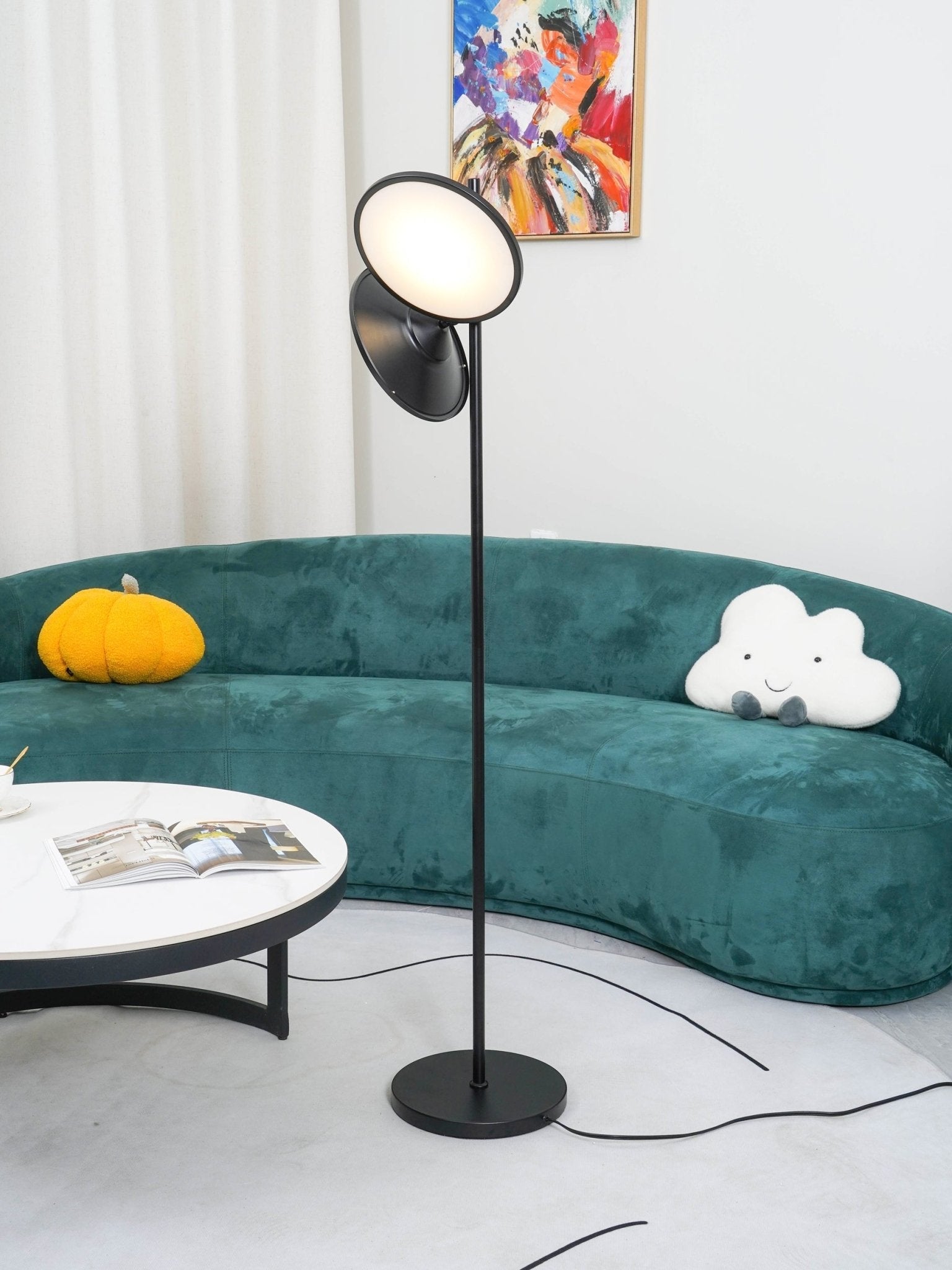Eave Acrylic Artistic Floor Lamp-Neutral Decor