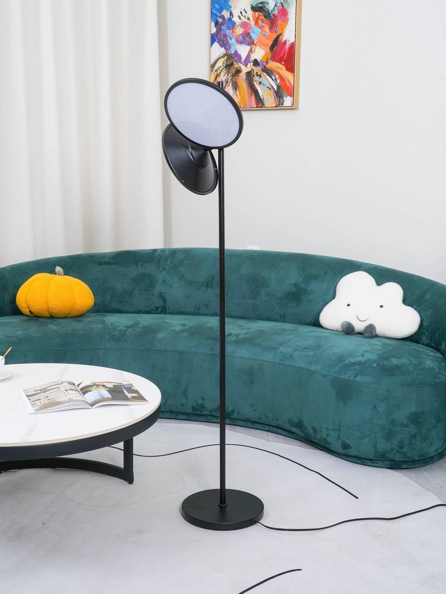 Eave Acrylic Artistic Floor Lamp-Neutral Decor