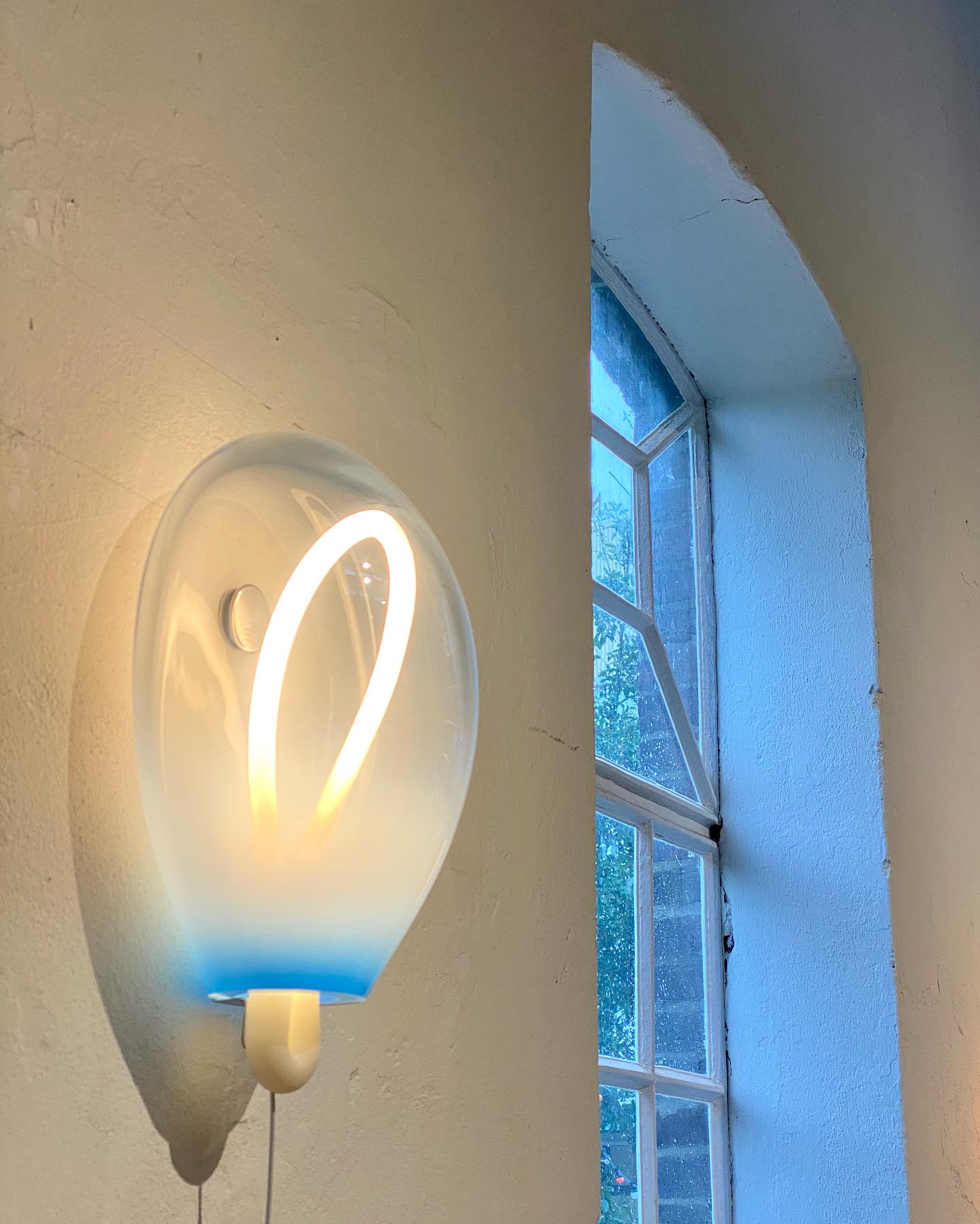 Lysolila Premium Nordic Art Glass Wall Light-Neutral Decor