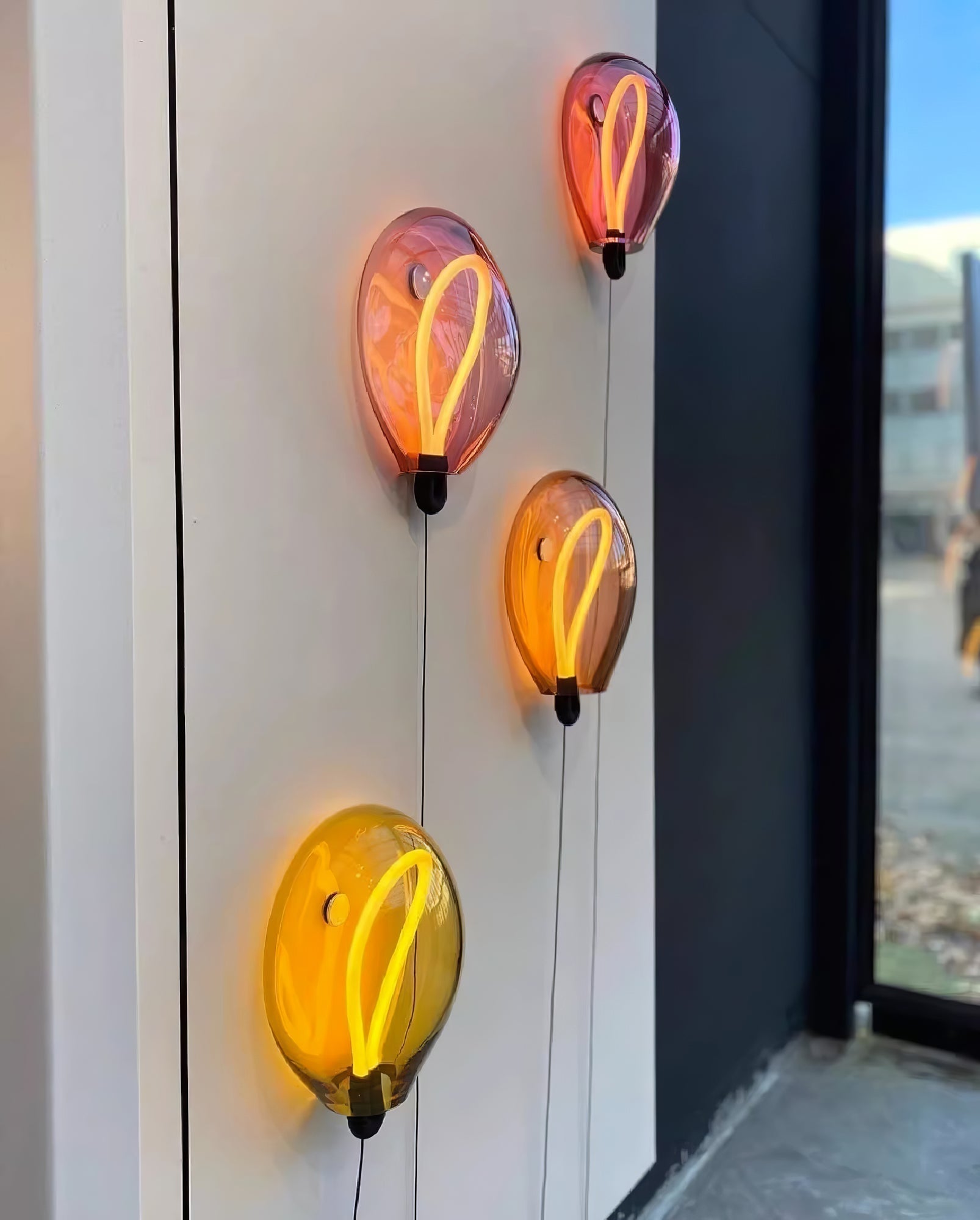 Lysolila Premium Nordic Art Glass Wall Light-Neutral Decor