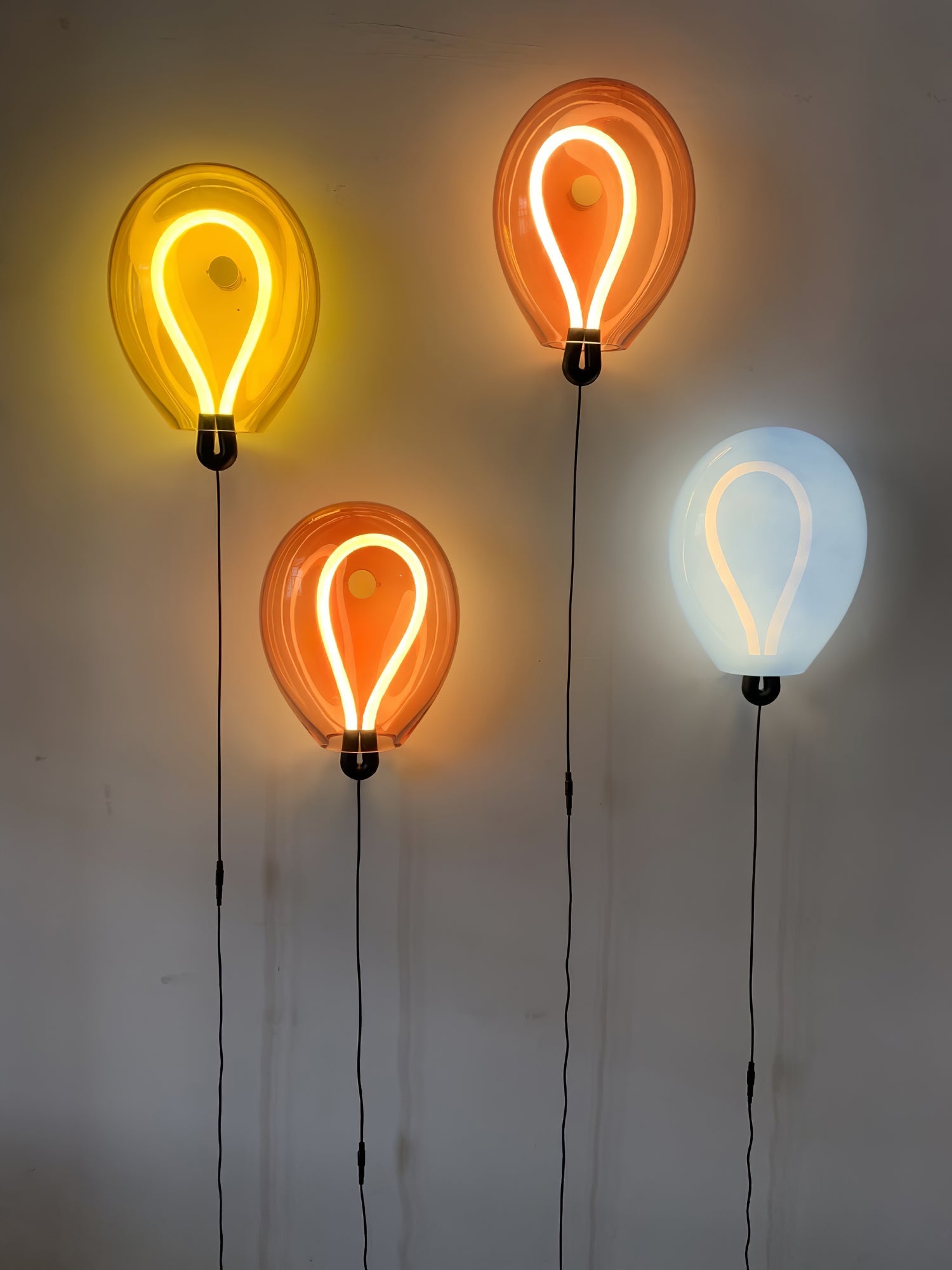 Lysolila Premium Nordic Art Glass Wall Light-Neutral Decor