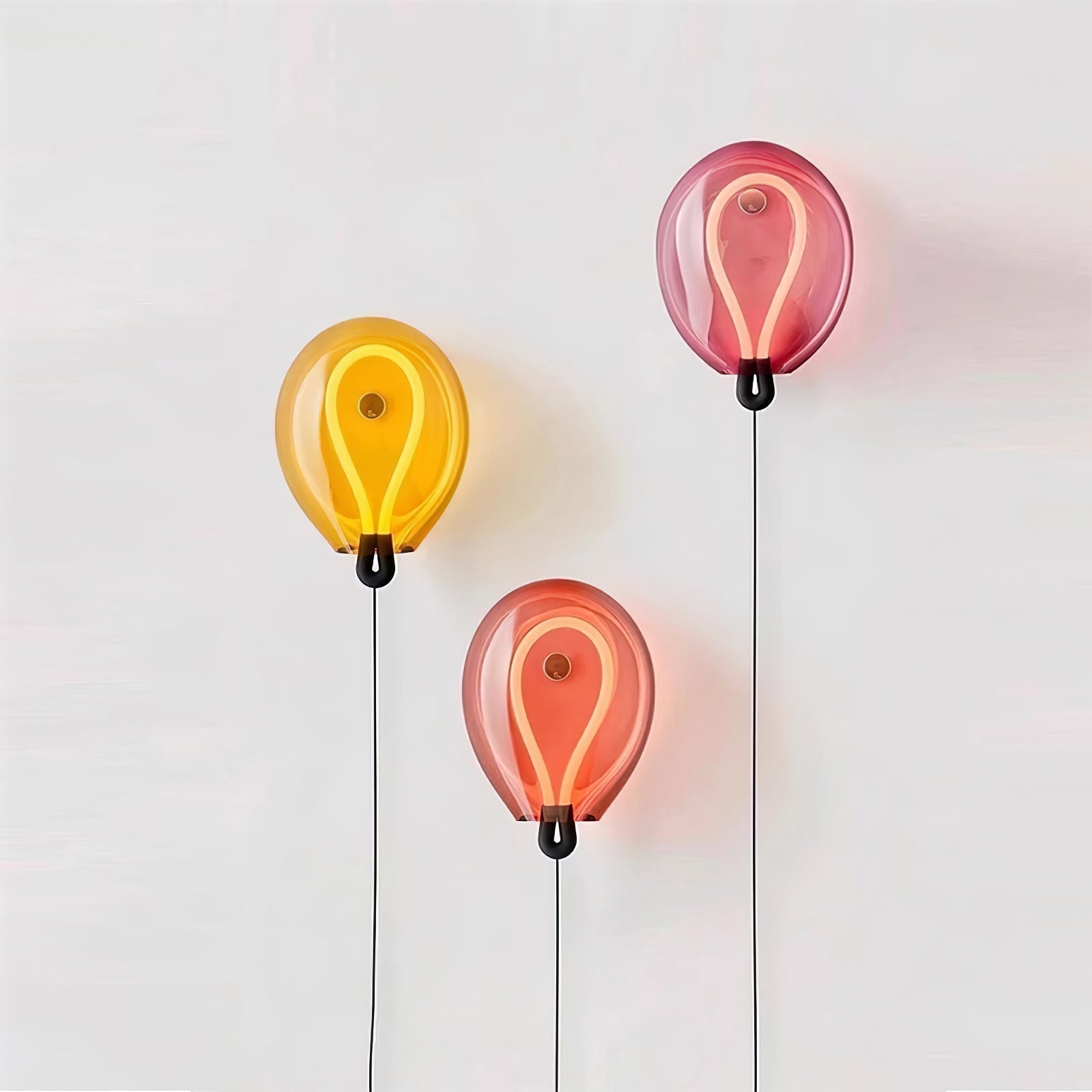 Lysolila Premium Nordic Art Glass Wall Light-Neutral Decor
