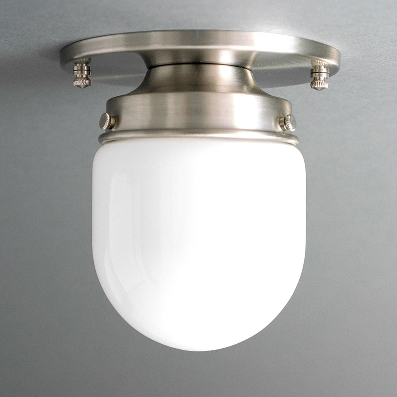 View from below the lamp, showing the opening for the light bulb.