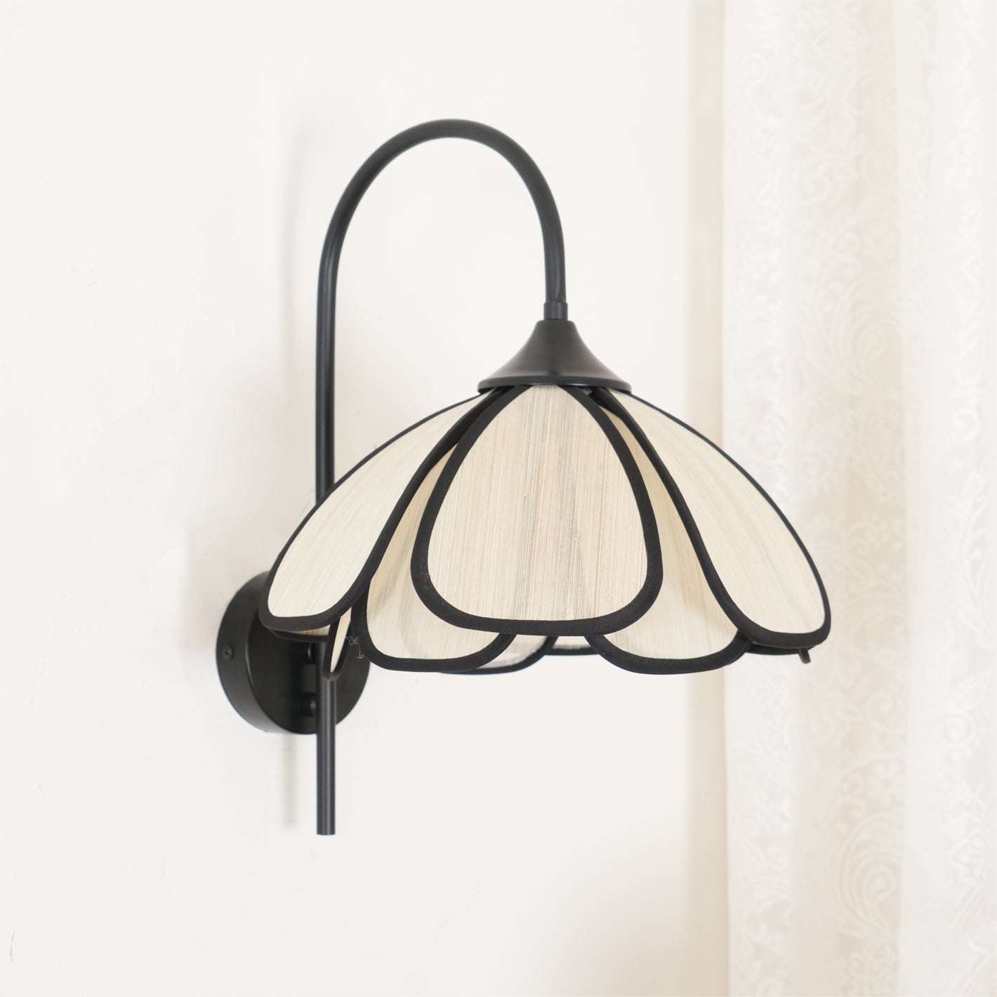 Ivsiliel Natural Burnt Petal Wall Lamp-Neutral Decor