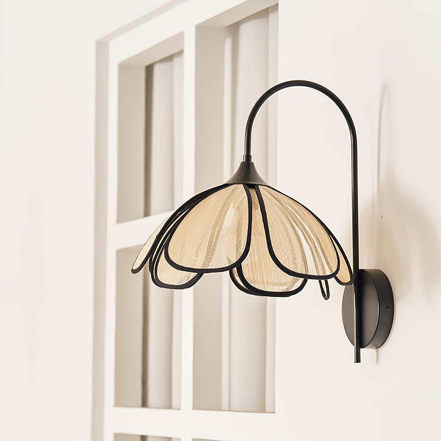 Ivsiliel Natural Burnt Petal Wall Lamp-Neutral Decor