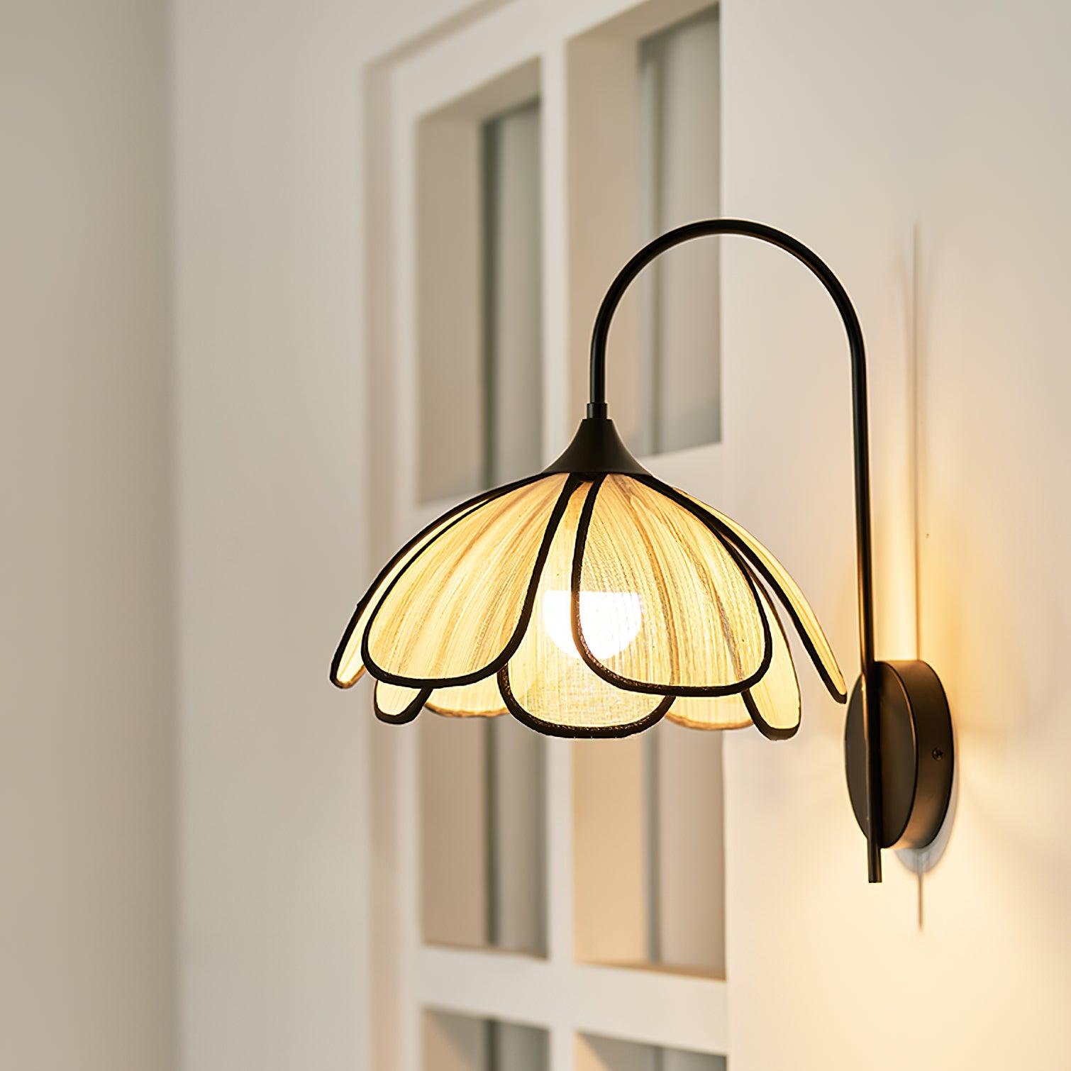 Ivsiliel Natural Burnt Petal Wall Lamp-Neutral Decor