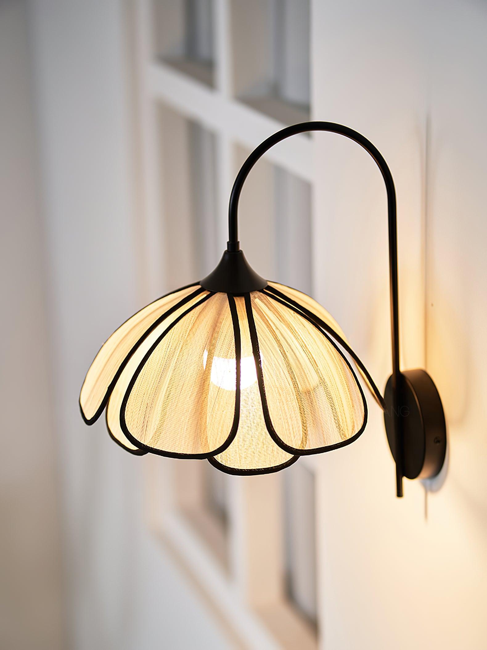 Ivsiliel Natural Burnt Petal Wall Lamp-Neutral Decor