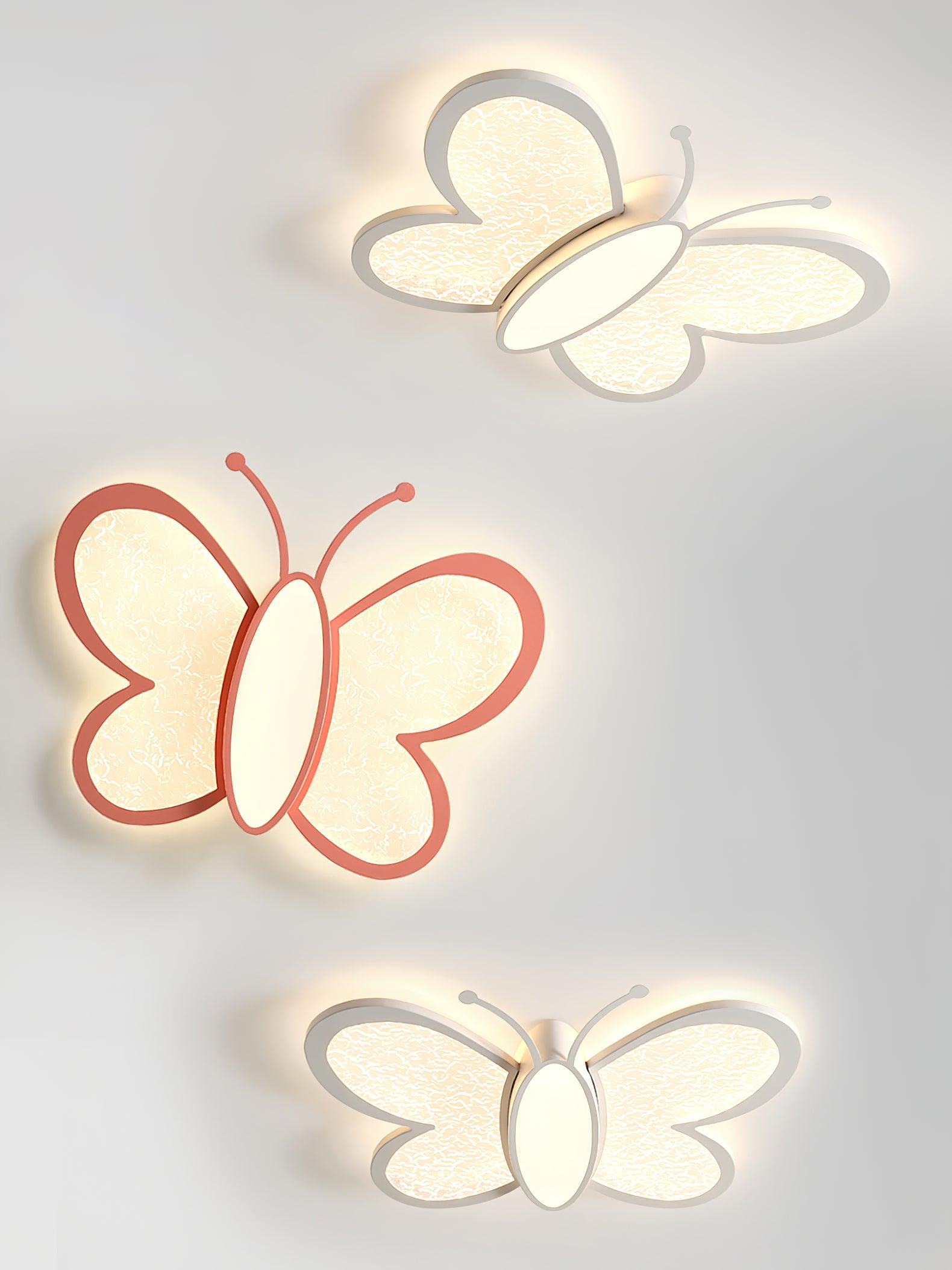 Dael Nordic Art Butterfly Ceiling Lamp-Neutral Decor