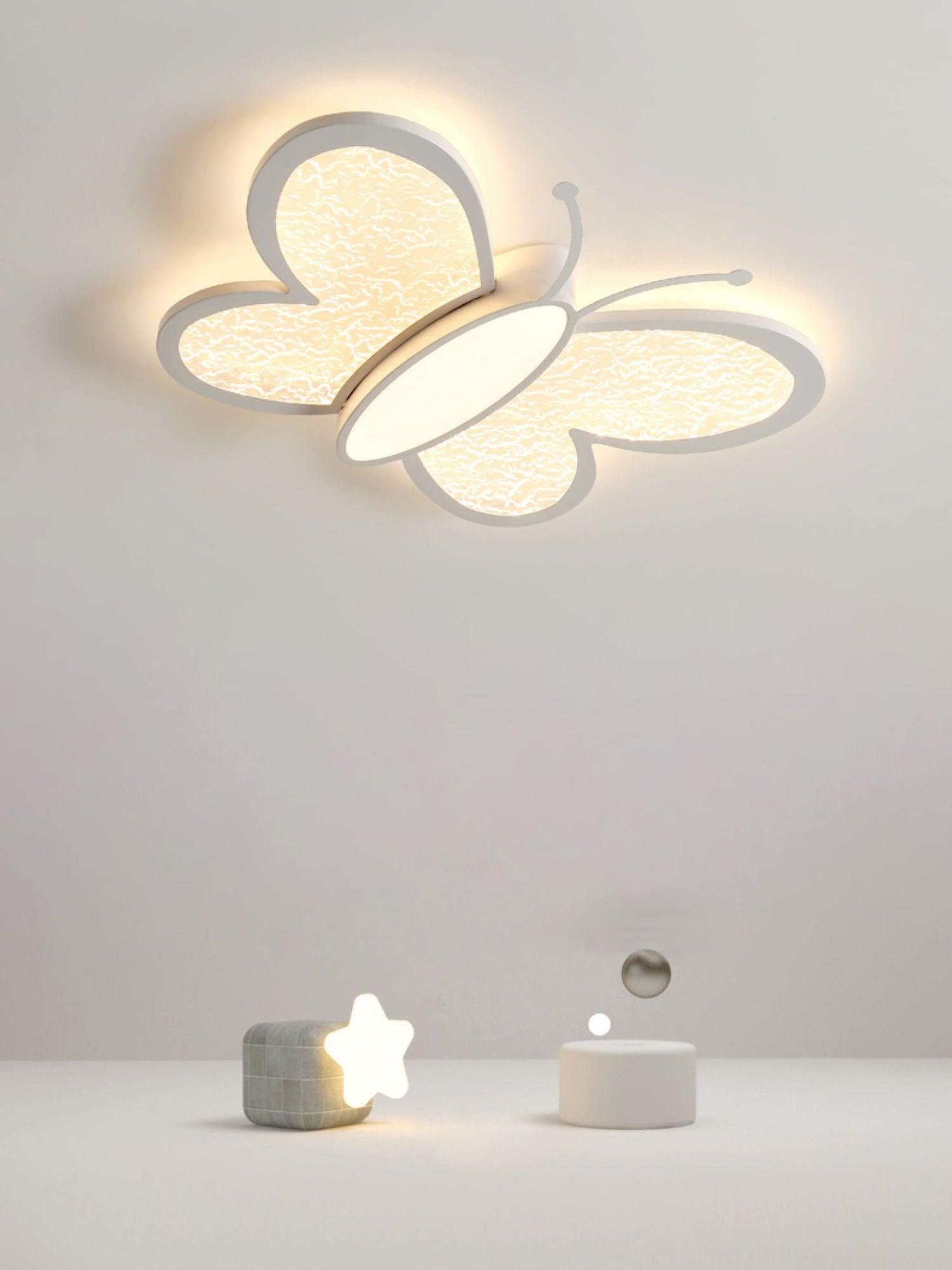 Dael Nordic Art Butterfly Ceiling Lamp-Neutral Decor