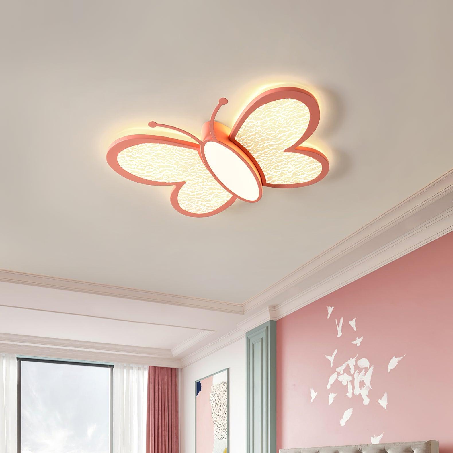 Dael Nordic Art Butterfly Ceiling Lamp-Neutral Decor
