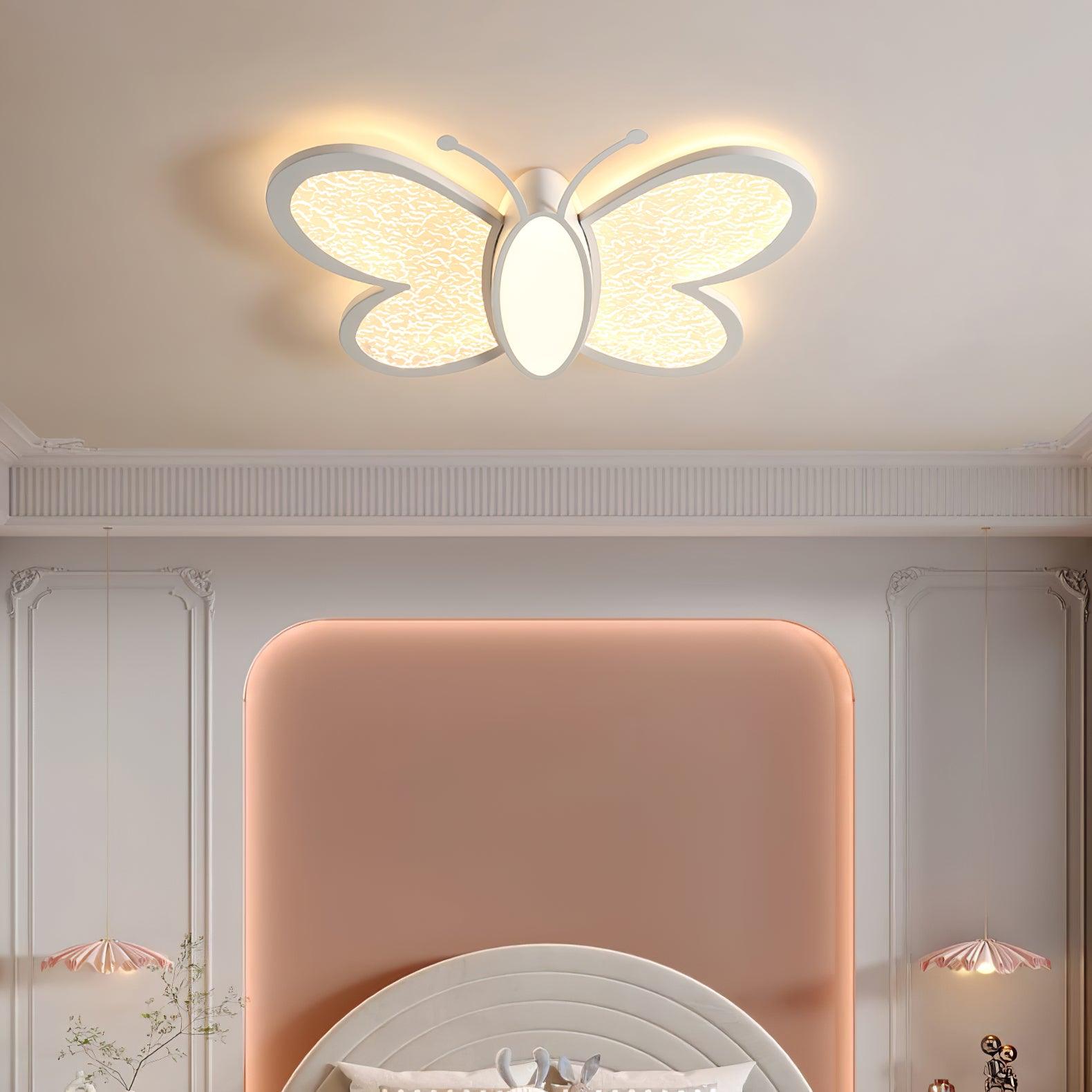 Dael Nordic Art Butterfly Ceiling Lamp-Neutral Decor