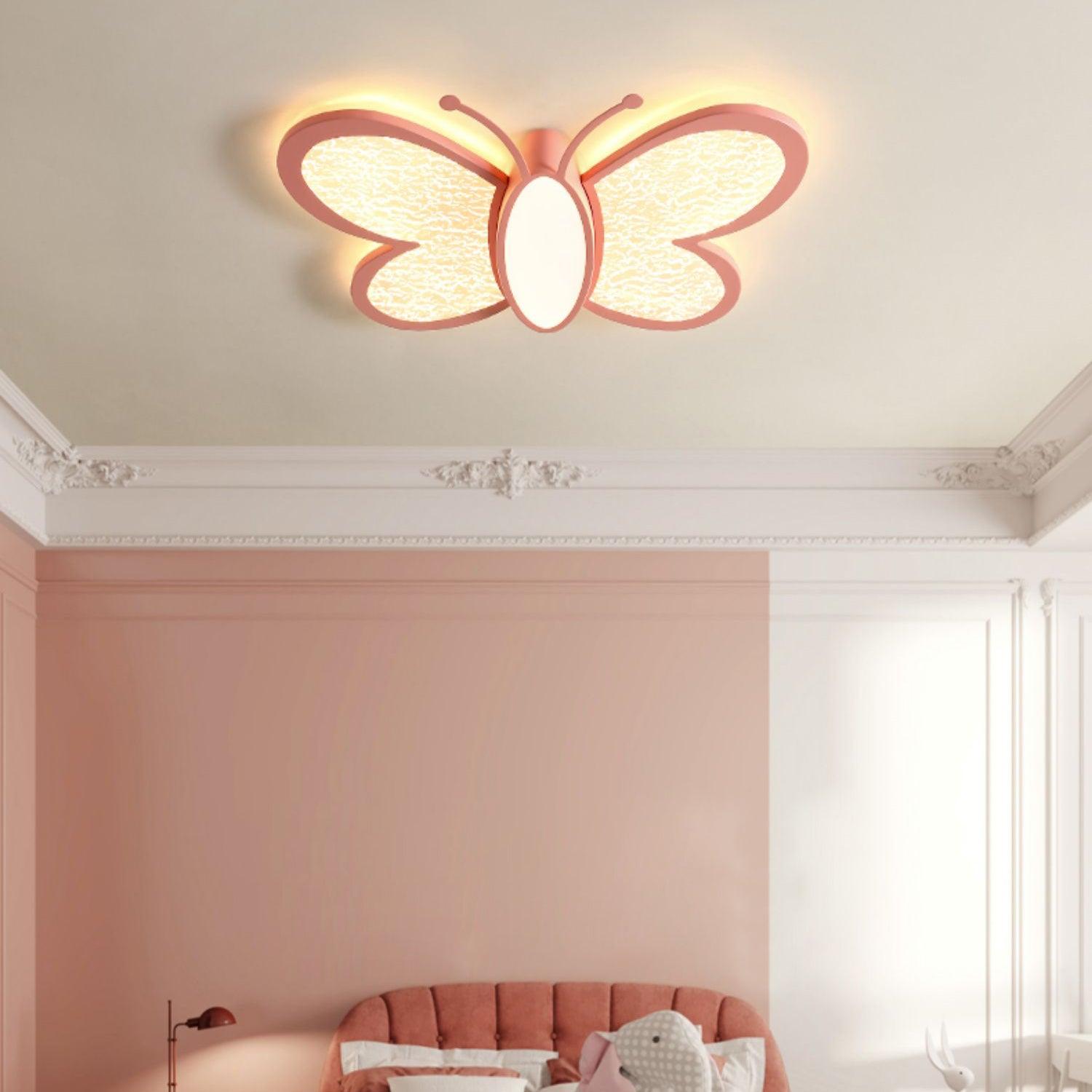 Dael Nordic Art Butterfly Ceiling Lamp-Neutral Decor