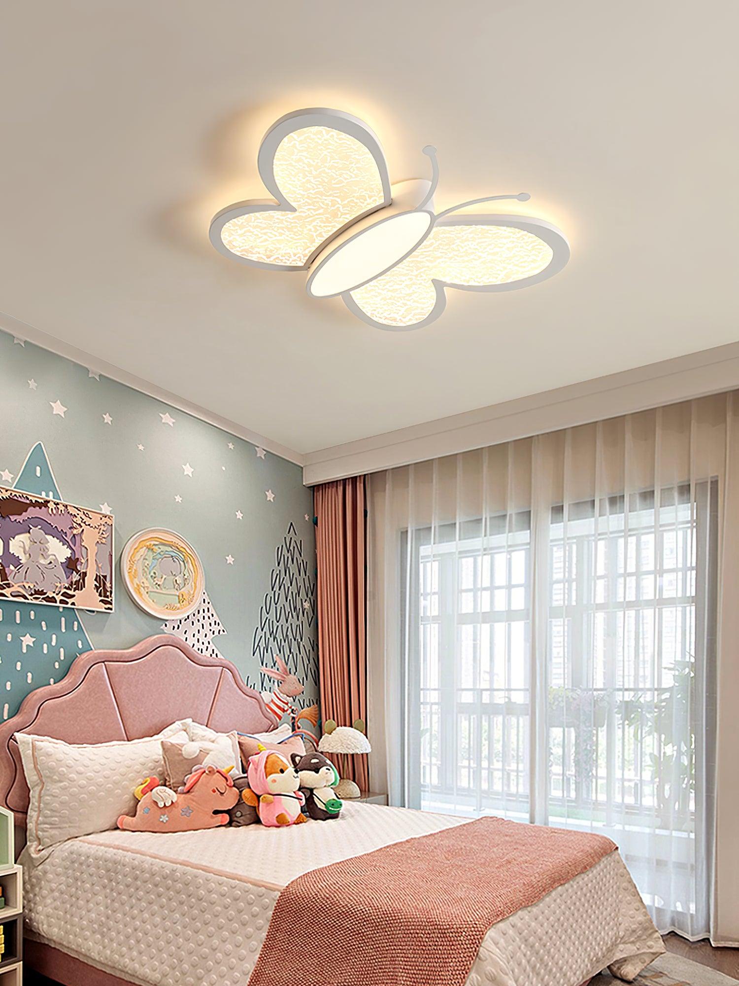 Dael Nordic Art Butterfly Ceiling Lamp-Neutral Decor
